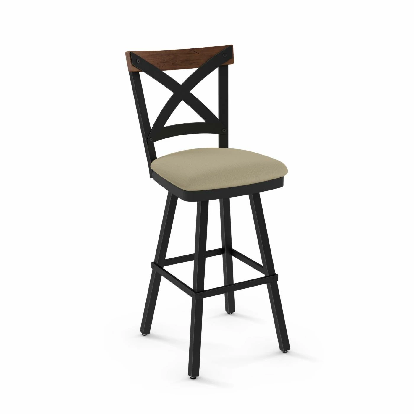 Promo βοΈ Counter Height Stools Amisco Snyder 26 In. Swivel Counter Stool β€οΈ - Image 4