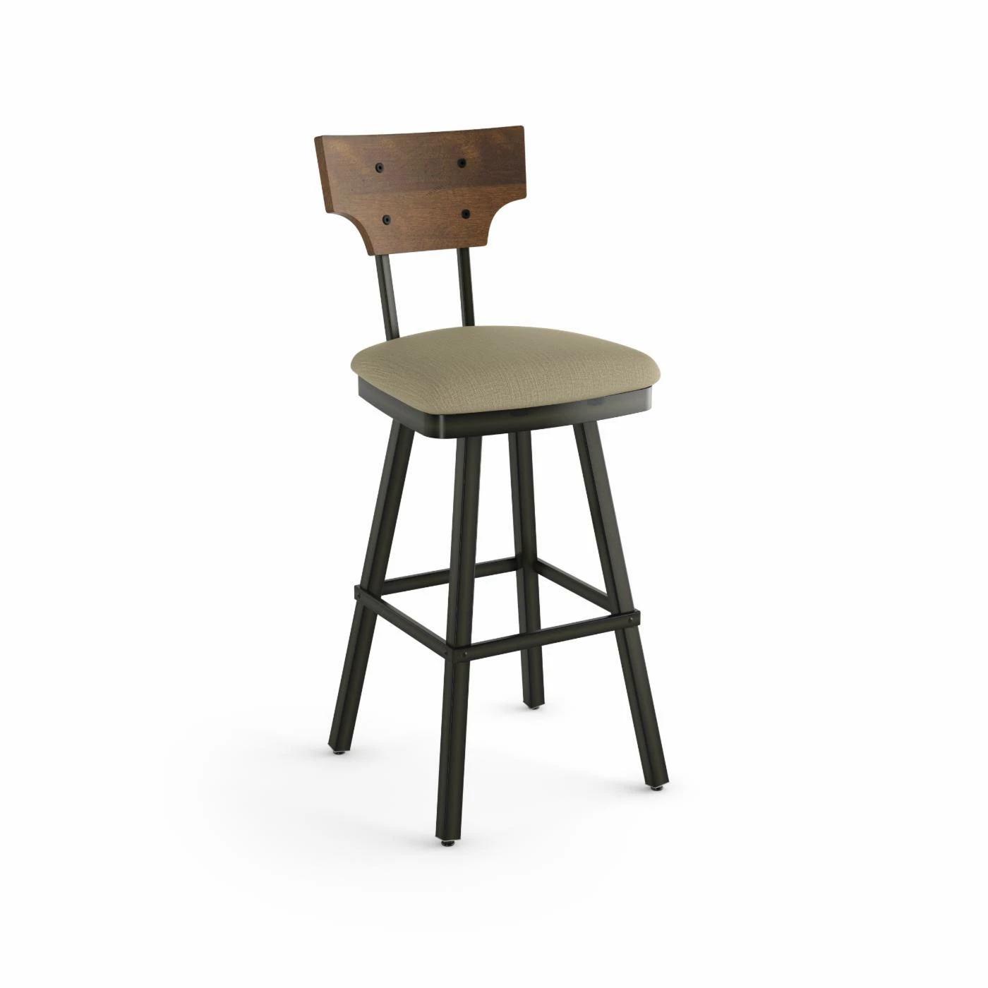 Best reviews of π Counter Height Stools Amisco Gustavson 26 In. Swivel Counter Stool π - Image 4