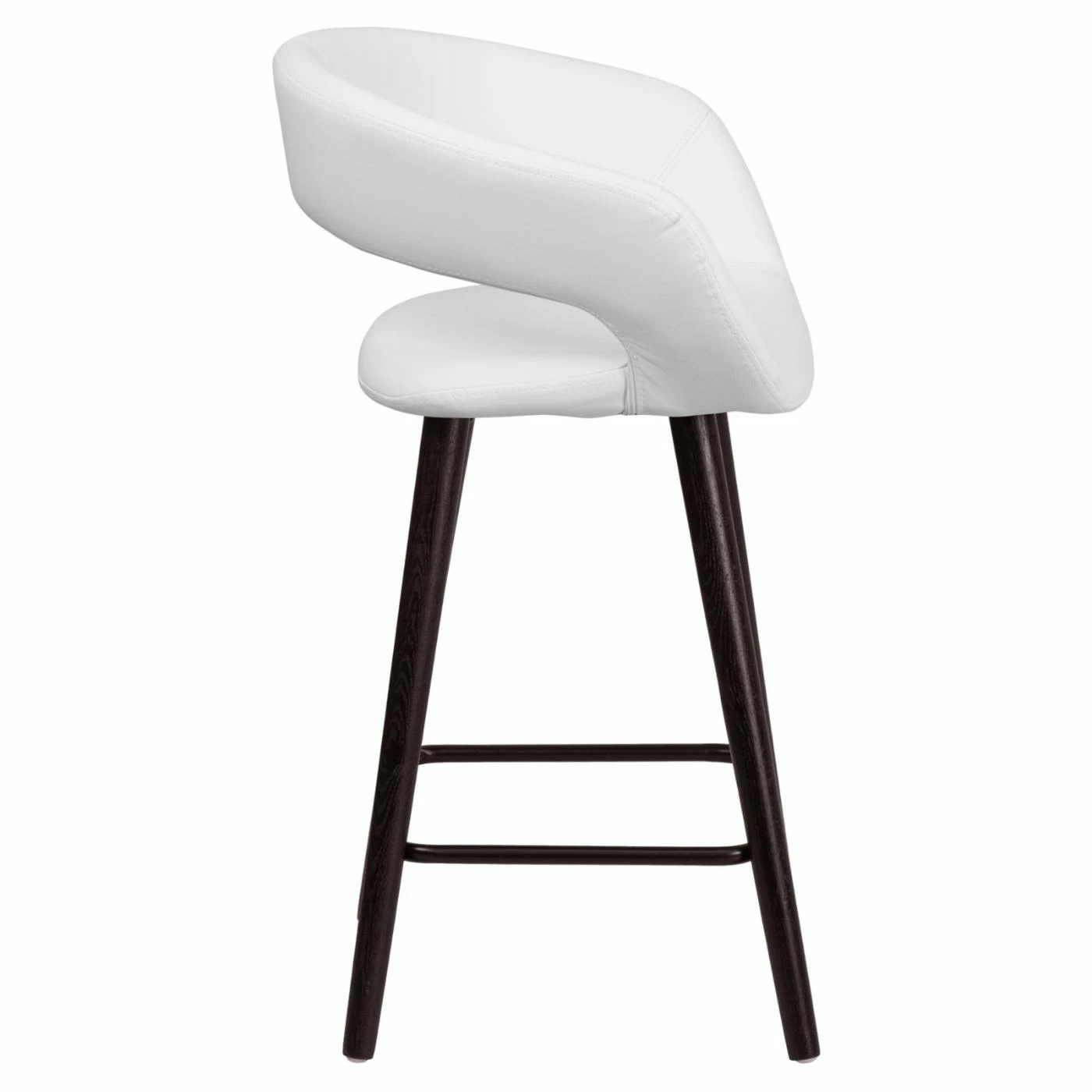 Wholesale β¨ Counter Height Stools Flash Furniture Brynn 24 In. Contemporary Rounded Low Back Legged Vinyl Counter Stool π - Image 4