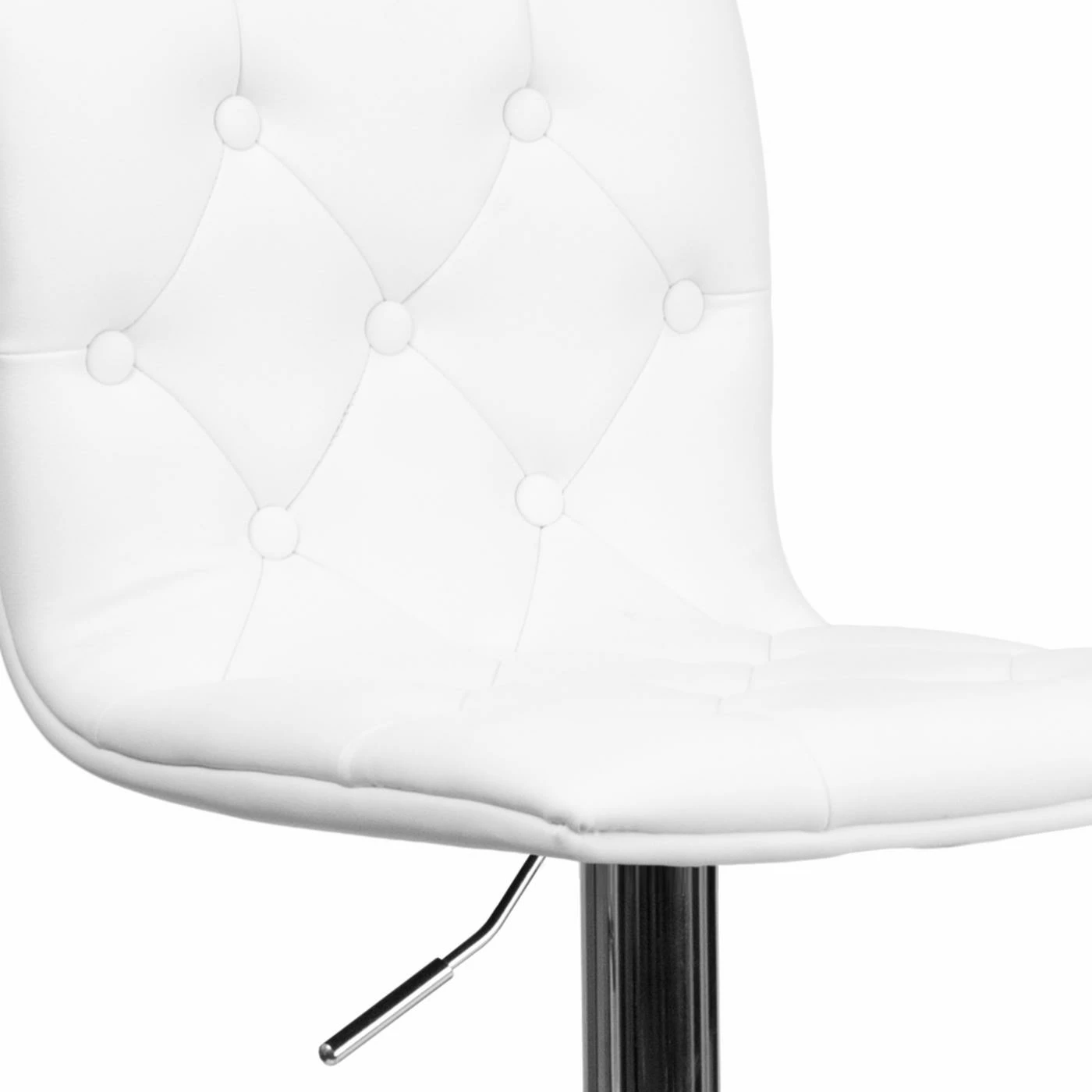 Wholesale β Counter Height Stools Flash Furniture Contemporary Button Tufted Adjustable Bar Stool With Chrome Base π - Image 4