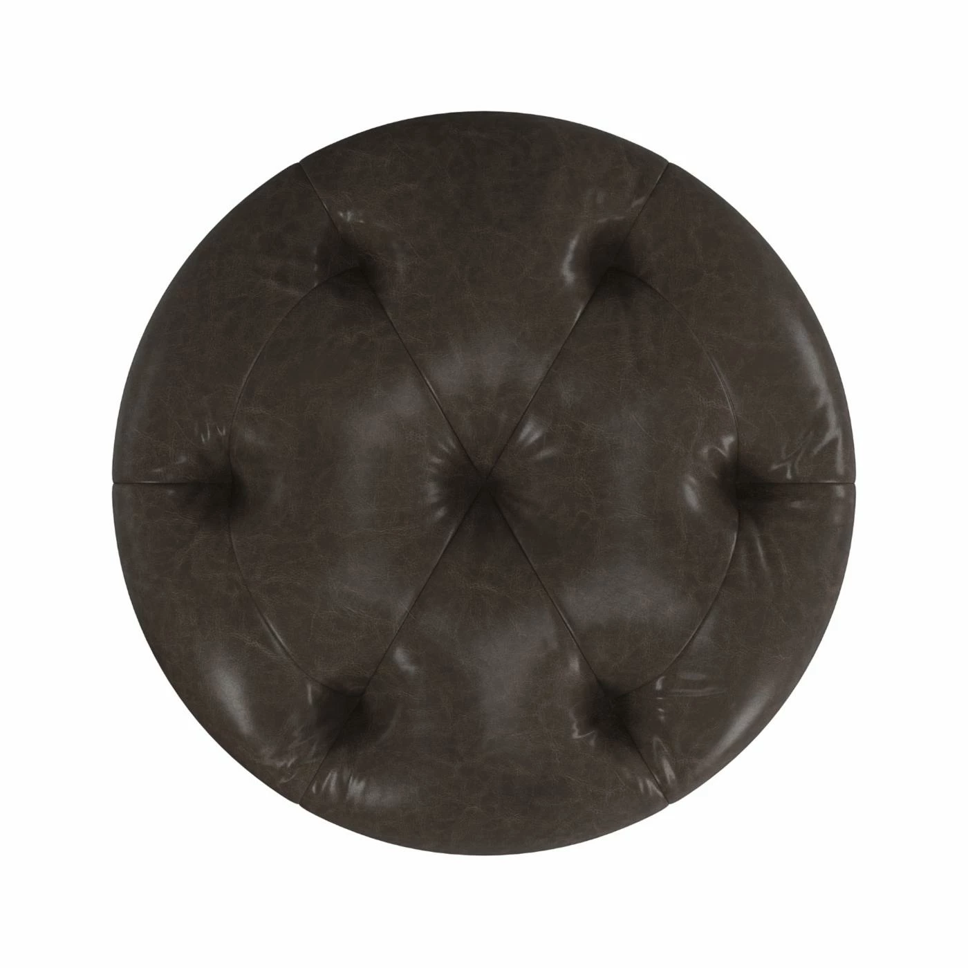 New π Hillsdale Furniture Counter Height Stools Hillsdale Krauss Backless Swivel Counter Stool - Gray Faux Leather π - Image 4