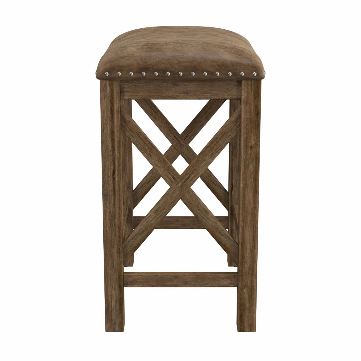 Best deal π Counter Height Stools Hillsdale Furniture Willow Bend Antique Walnut Stationary 26 In. Counter Height Stool - Set Of 2 π₯° - Image 4