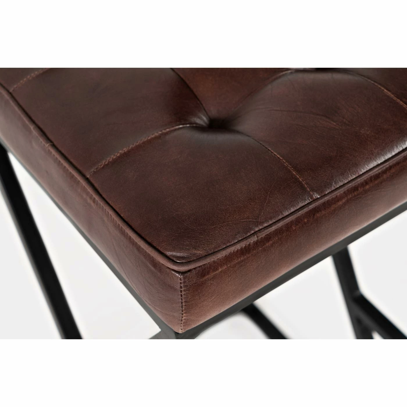 Budget π Counter Height Stools Jofran Global Archive Brooks 29 In. Genuine Leather Bar Stool β¨ - Image 4