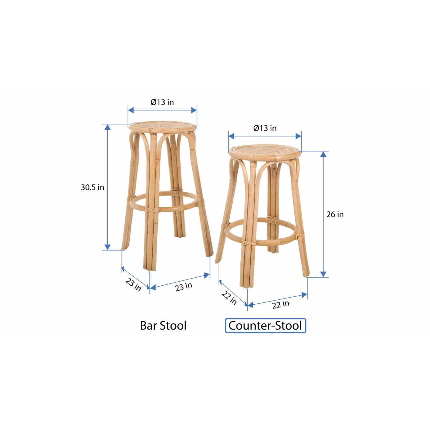 Cheap π Counter Height Stools KOUBOO Lattice 26 In. Backless Counter Stool β€οΈ - Image 4