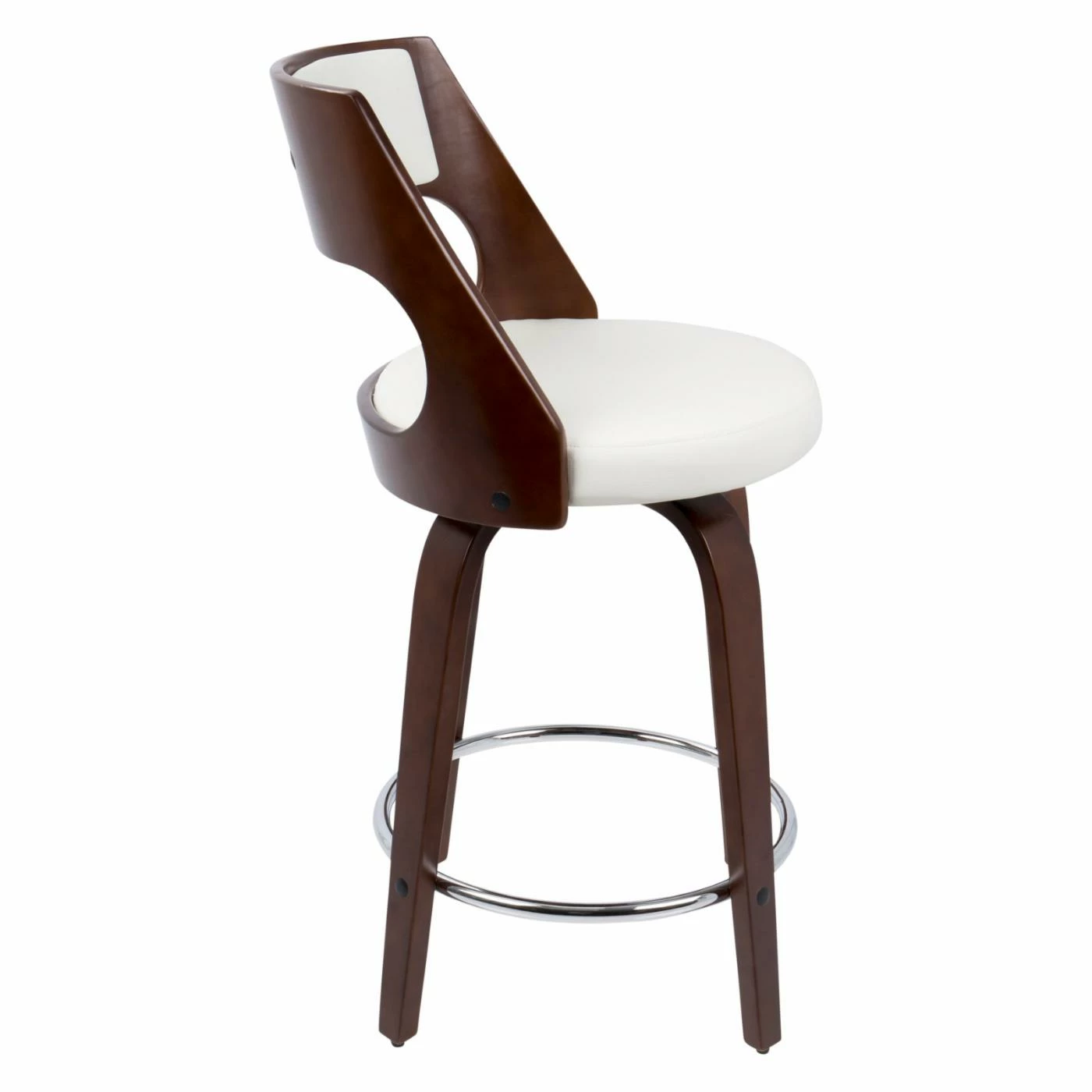 Coupon π Counter Height Stools LumiSource Cecina 24 In. Keyhole Swivel Counter Stool - Set Of 2 β€οΈ - Image 4