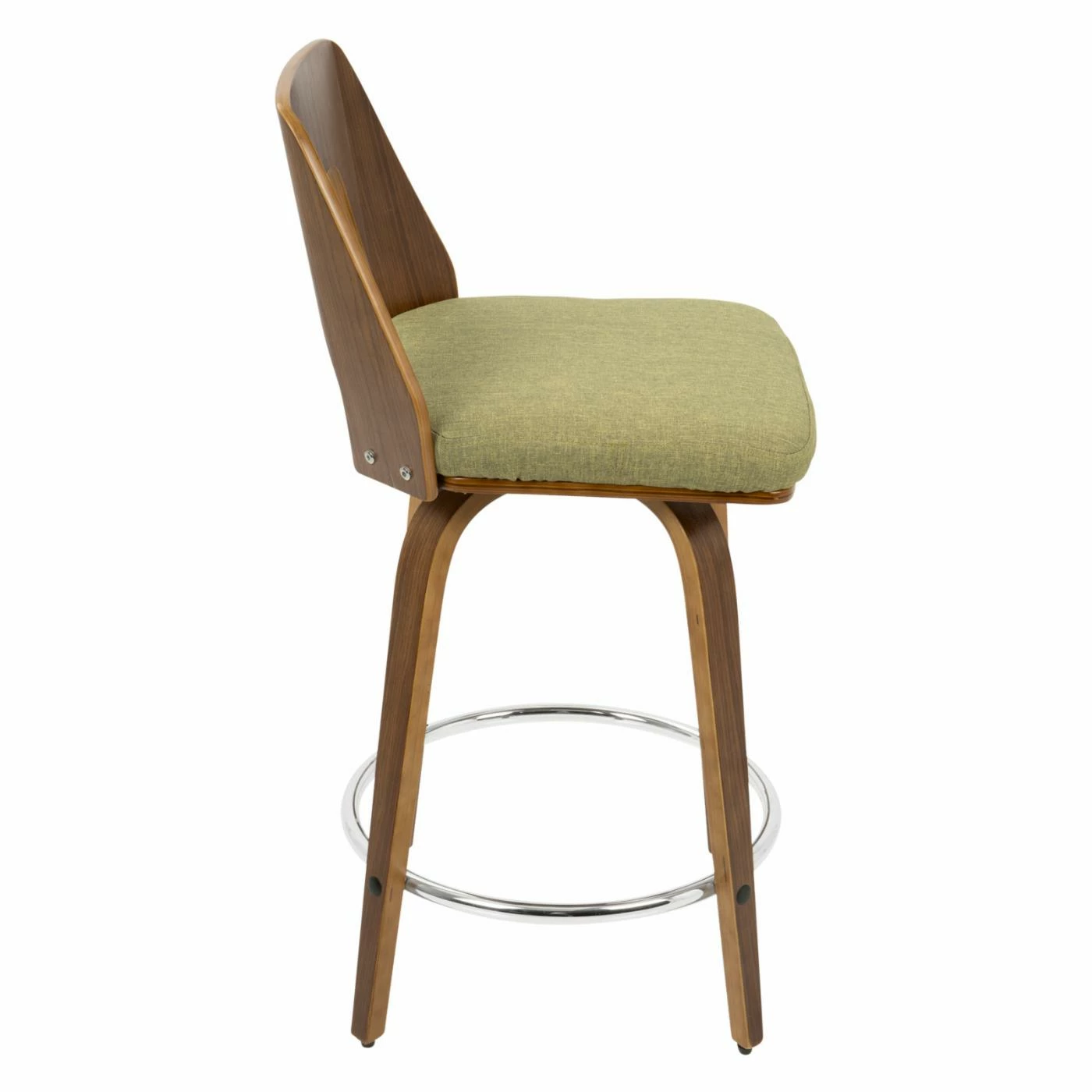 Coupon π Counter Height Stools LumiSource Trilogy 24 In. Keyhole Fabric Counter Stool - Set Of 2 π - Image 4