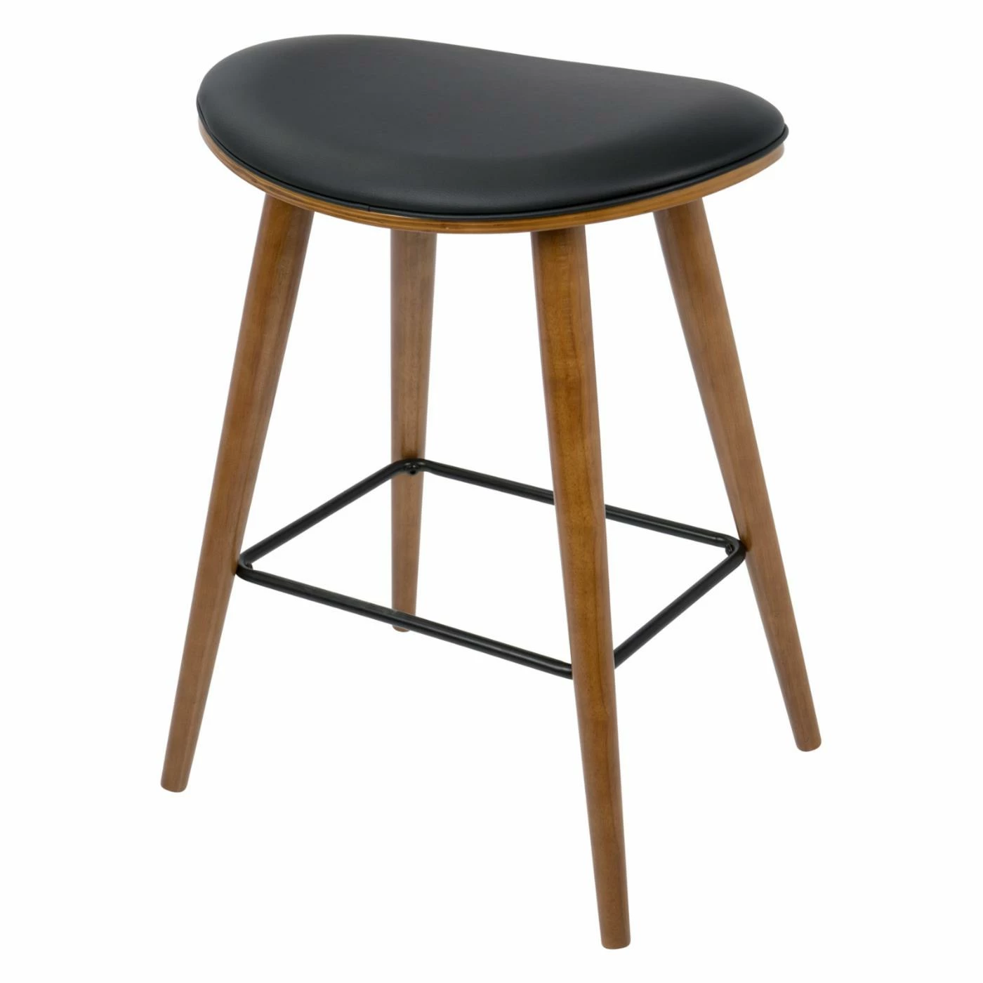 Buy β¨ Counter Height Stools LumiSource Saddle 25.75 In. Mid-Century Modern Counter Stool - Set Of 2 β - Image 4