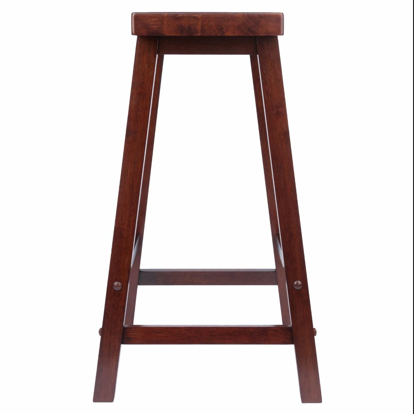 Cheap π Counter Height Stools Winsome Wood 24-Inch RTA Single Saddle Seat Counter Stool - Walnut π - Image 4