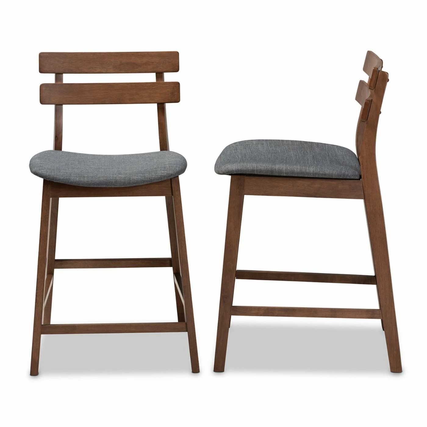 Wholesale π₯ Counter Height Stools Baxton Studio Larine 24 In. Mid-Century Counter Stool - Set Of 2 β - Image 4