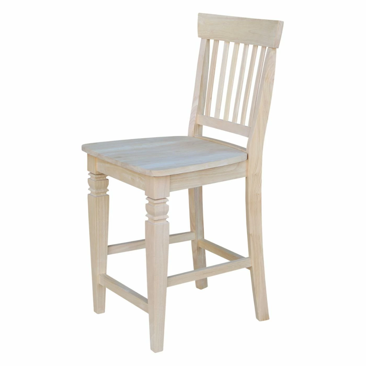 Budget βοΈ Counter Height Stools International Concepts Seattle Unfinished Counter Stool 𧨠- Image 4