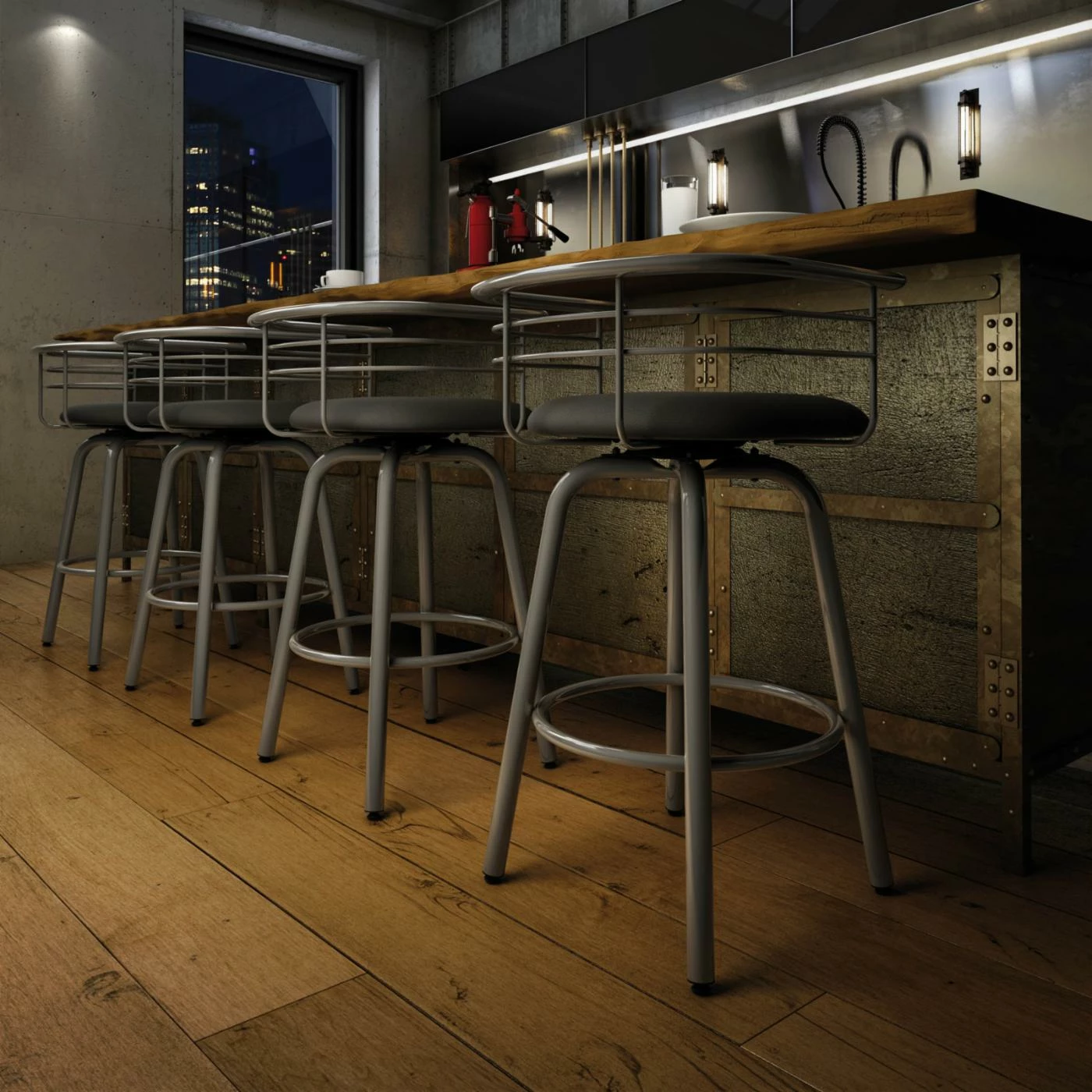 New β€οΈ Counter Height Stools Amisco Turbo 27 In. Swivel Counter Stool π - Image 6