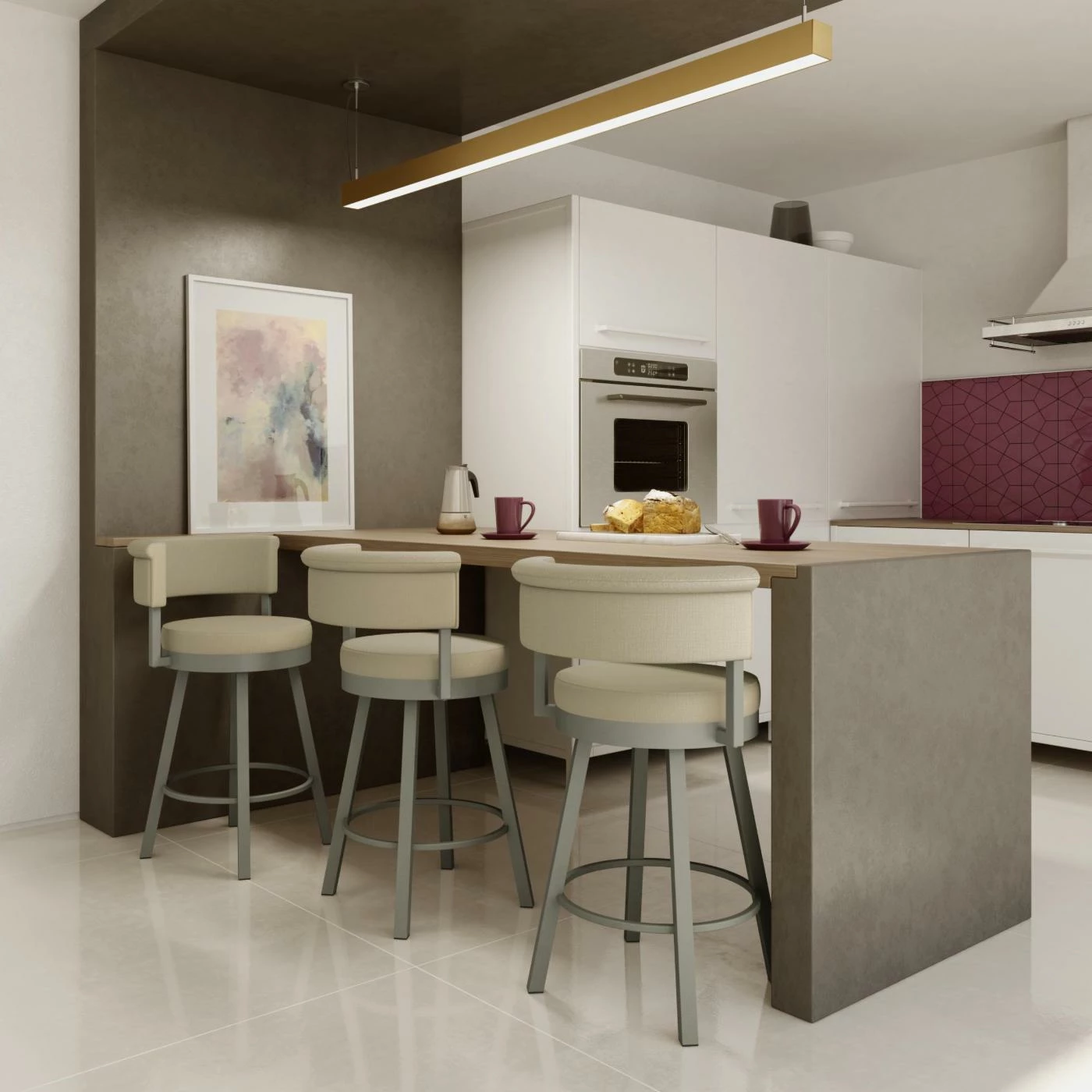 Flash Sale π― Counter Height Stools Amisco Rosco 27-in. Metal Swivel Counter Stool π - Image 6