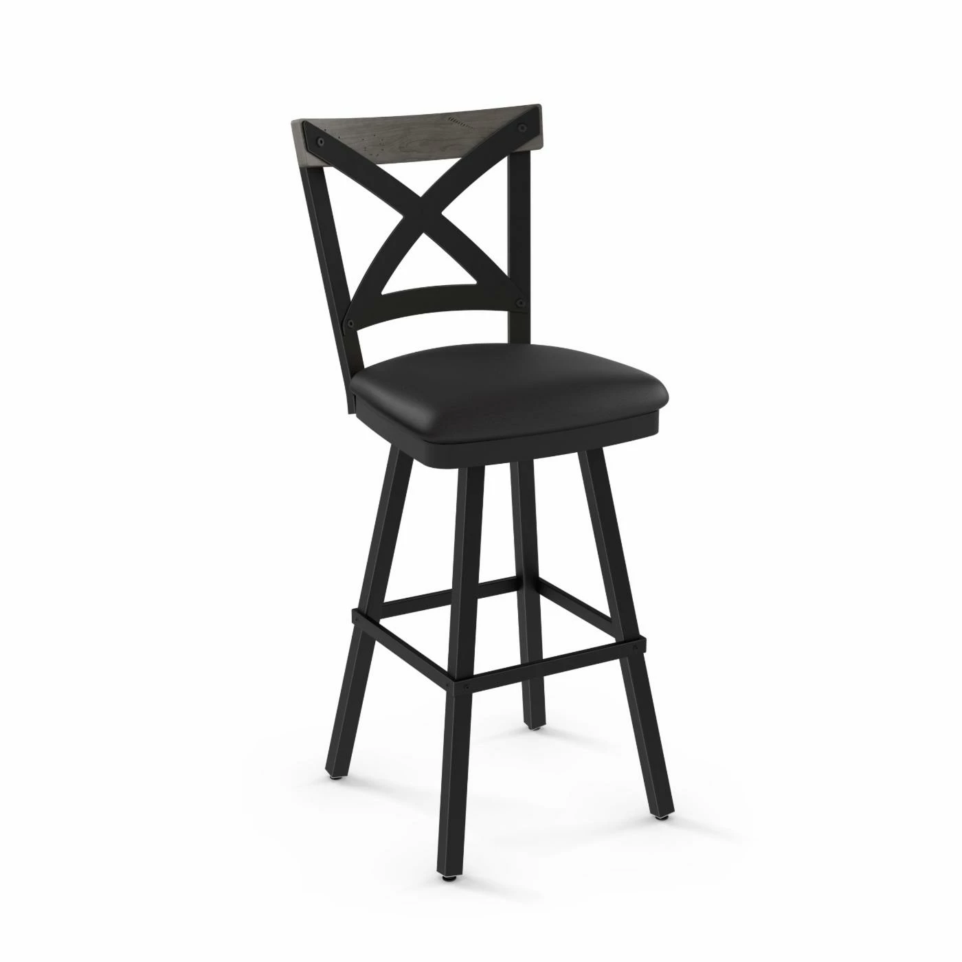 Promo βοΈ Counter Height Stools Amisco Snyder 26 In. Swivel Counter Stool β€οΈ - Image 6