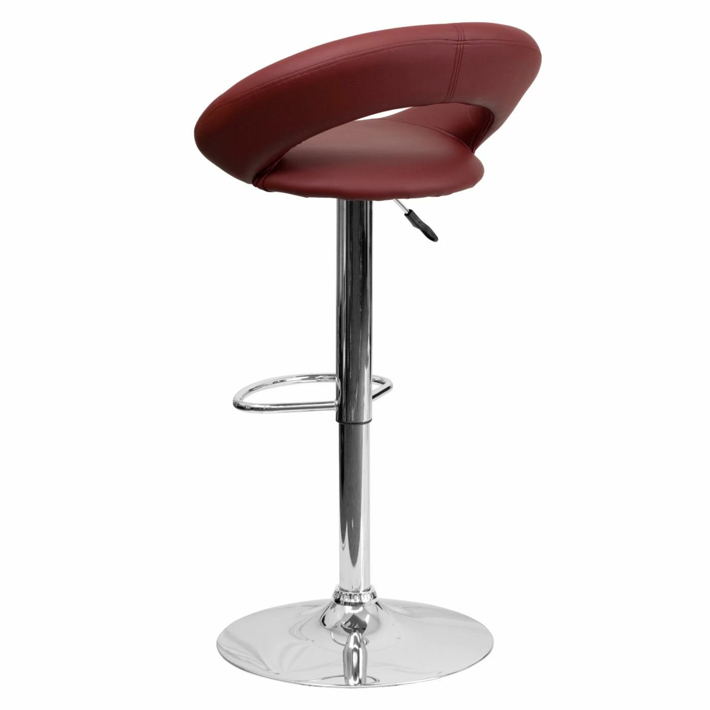 Discount π Counter Height Stools Flash Furniture Contemporary Round-Orbit Design Adjustable Bar Stool With Chrome Base π - Image 6
