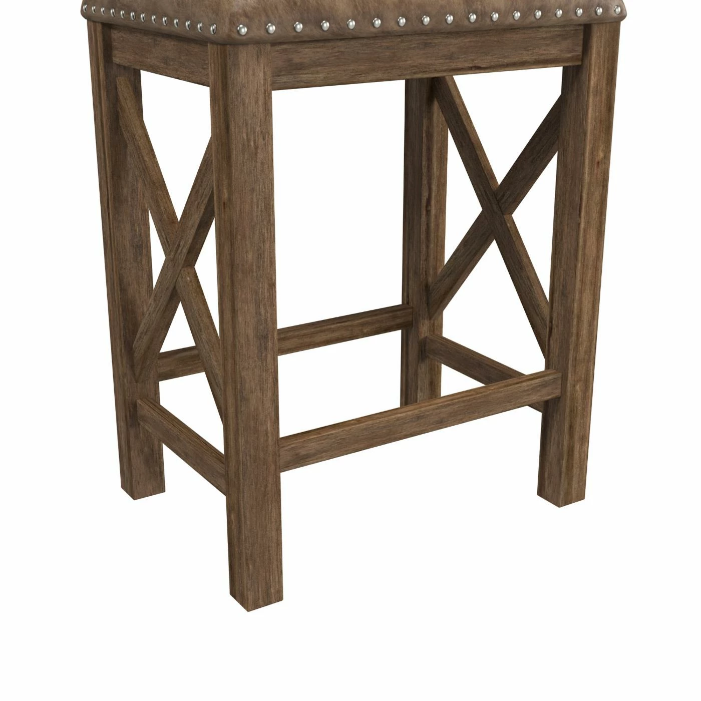 Best deal π Counter Height Stools Hillsdale Furniture Willow Bend Antique Walnut Stationary 26 In. Counter Height Stool - Set Of 2 π₯° - Image 6