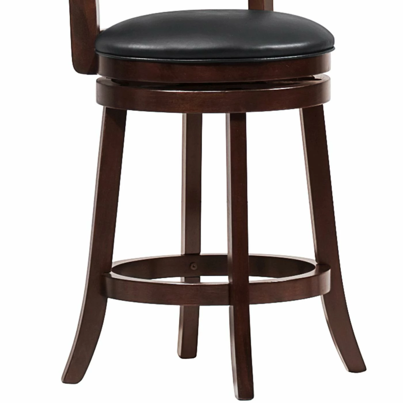 Best Sale π Counter Height Stools Weston Home Edmond Fence-Back Swivel Counter Stool π - Image 6