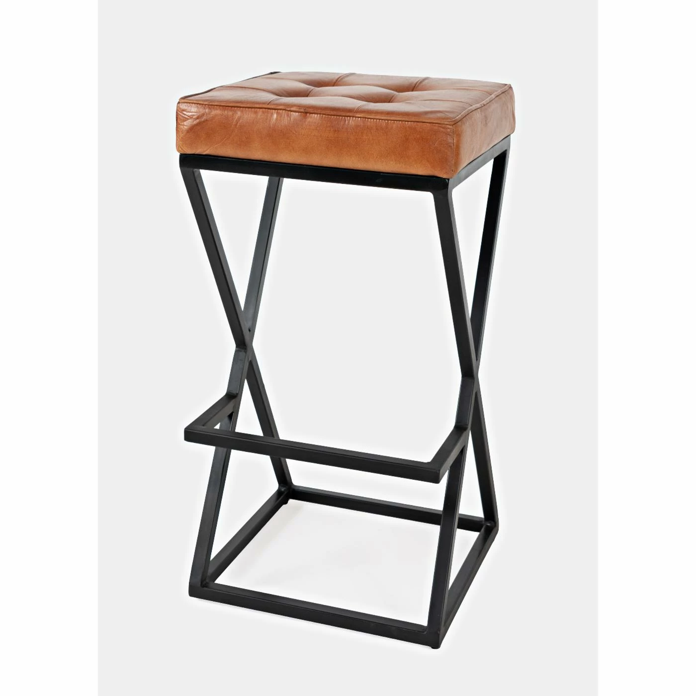 Budget π Counter Height Stools Jofran Global Archive Brooks 29 In. Genuine Leather Bar Stool β¨ - Image 6
