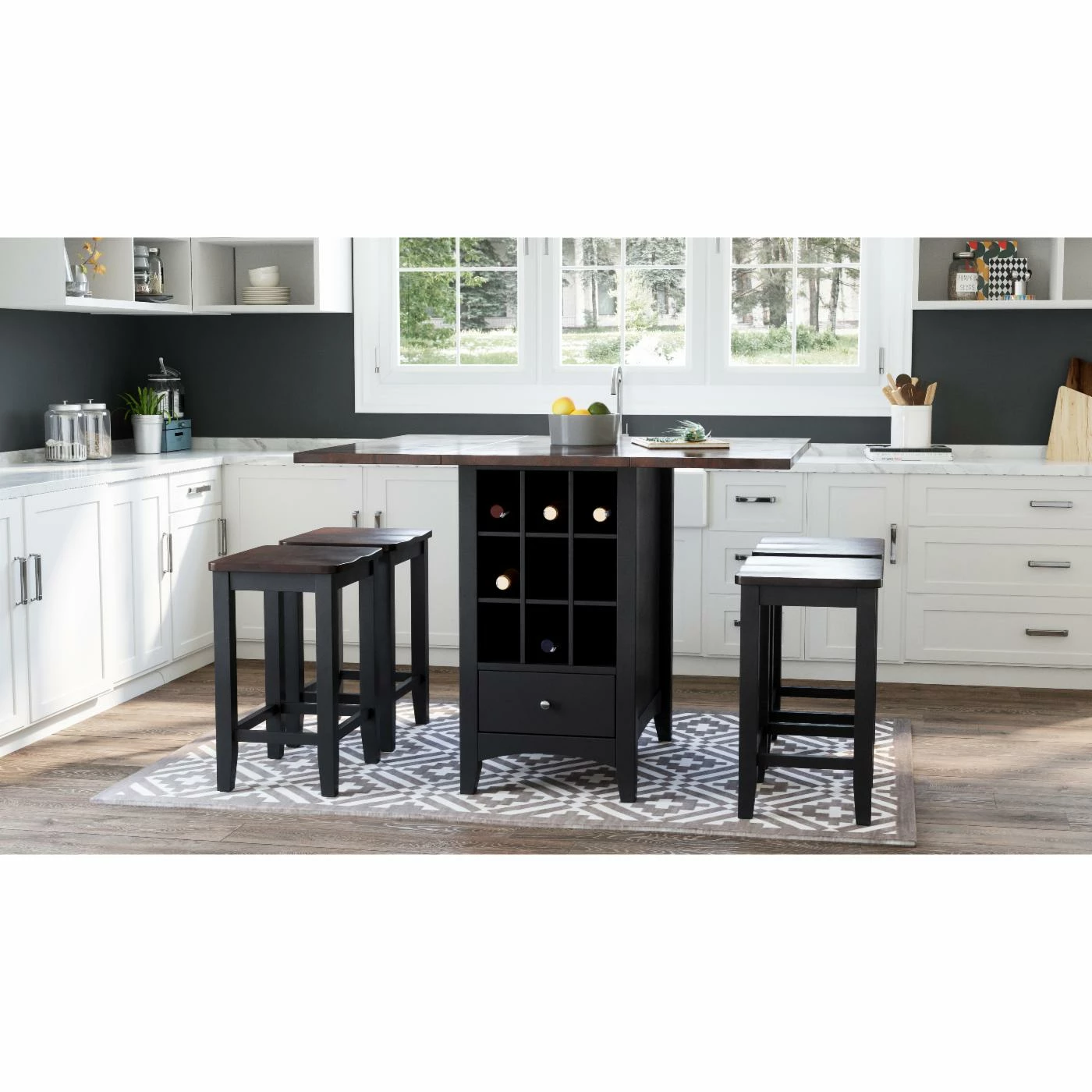 Best Sale π Counter Height Stools Jofran Asbury Park Solid Acacia 24 In. Backless Saddle Counter Stool - Set Of 2 π - Image 6