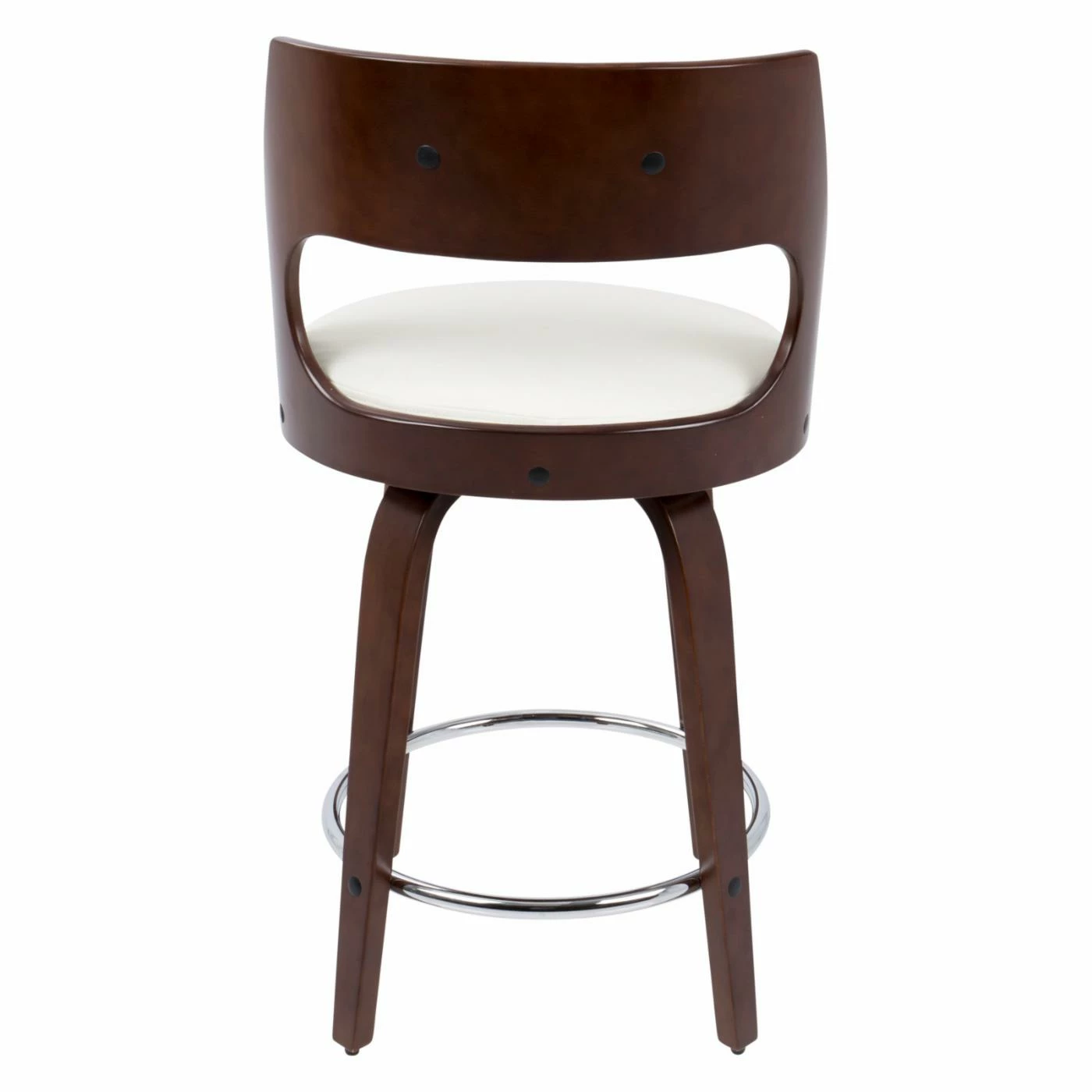 Coupon π Counter Height Stools LumiSource Cecina 24 In. Keyhole Swivel Counter Stool - Set Of 2 β€οΈ - Image 6