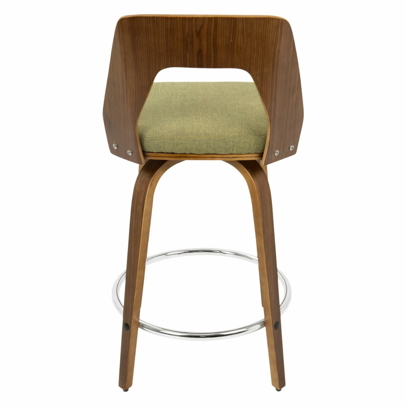 Coupon π Counter Height Stools LumiSource Trilogy 24 In. Keyhole Fabric Counter Stool - Set Of 2 π - Image 6