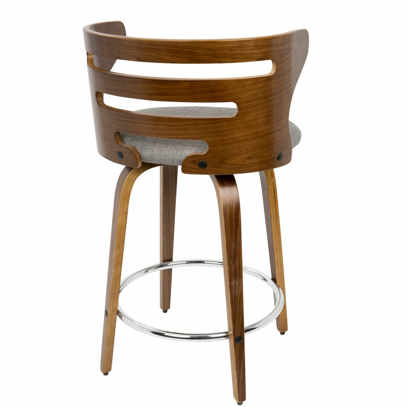 Best Sale π― Counter Height Stools LumiSource Cosini 24 In. Mid-Century Modern Counter Stool With Swivel - Set Of 2 𧨠- Image 6