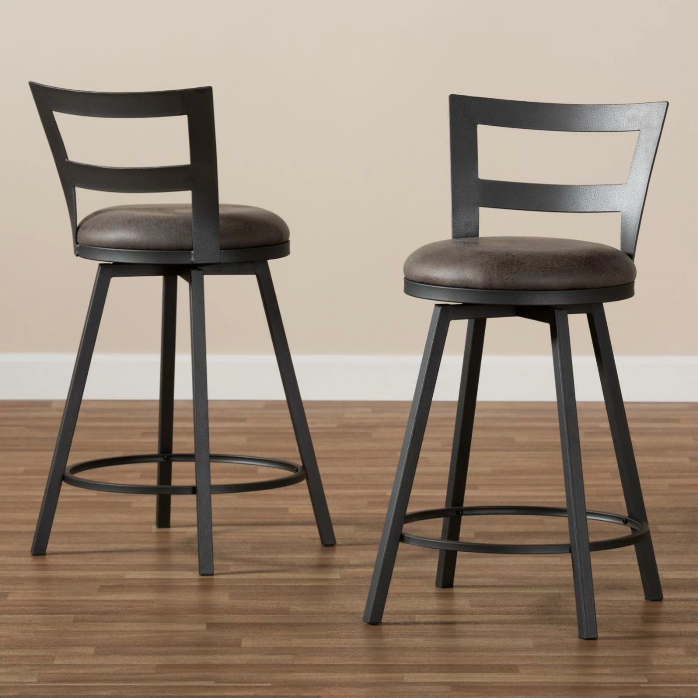 Wholesale π Counter Height Stools Baxton Studio Arjean 26 In. Counter Stool - Set Of 2 π - Image 6
