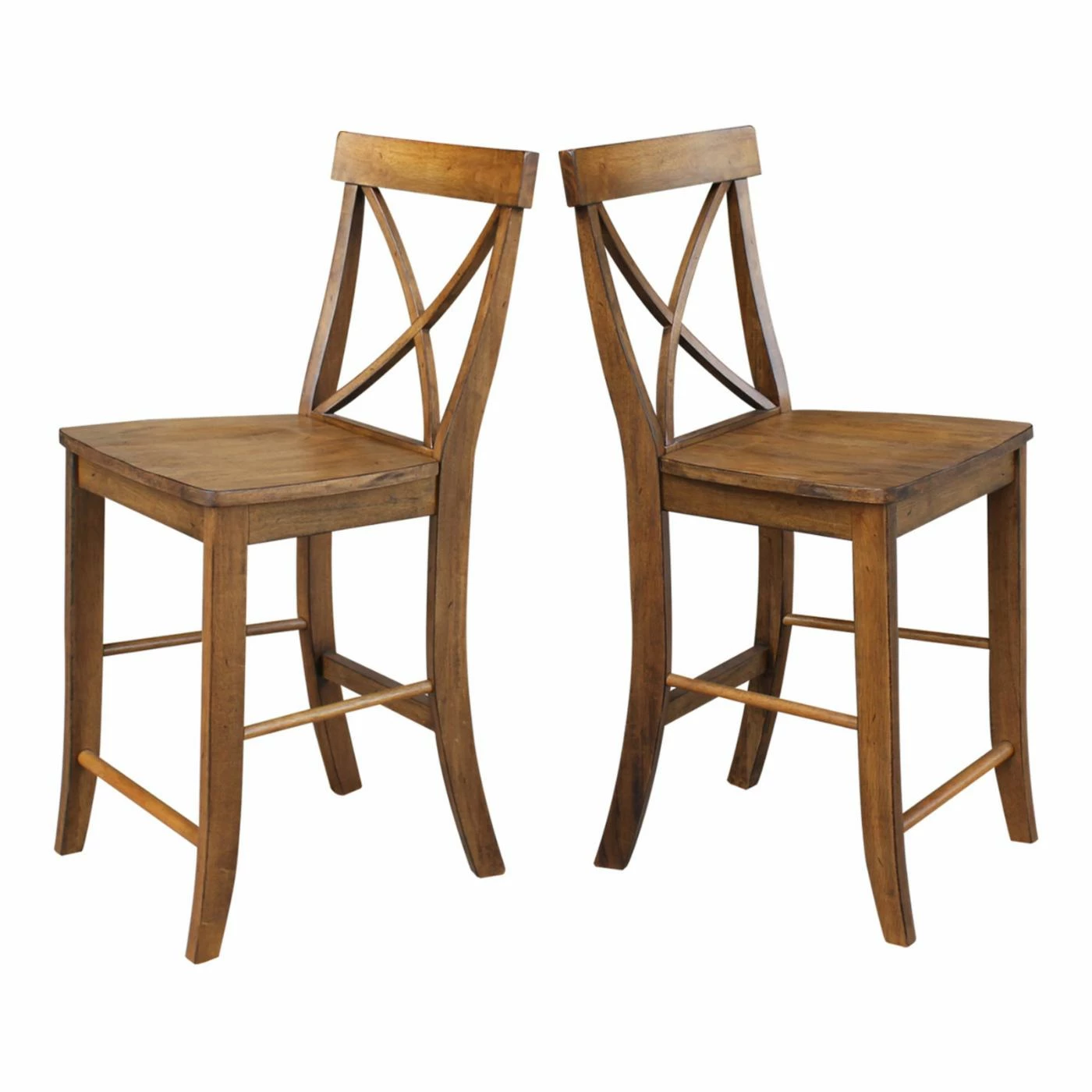 Discount π Counter Height Stools International Concepts X-Back Counter Height Stool π - Image 6