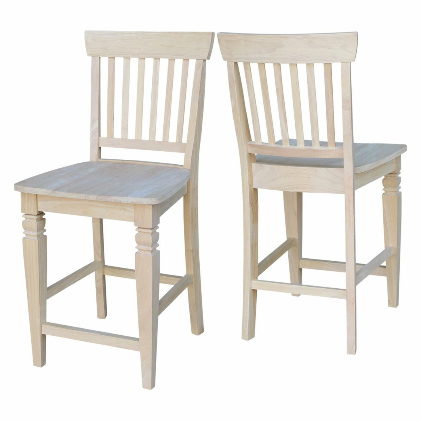 Budget βοΈ Counter Height Stools International Concepts Seattle Unfinished Counter Stool 𧨠- Image 6