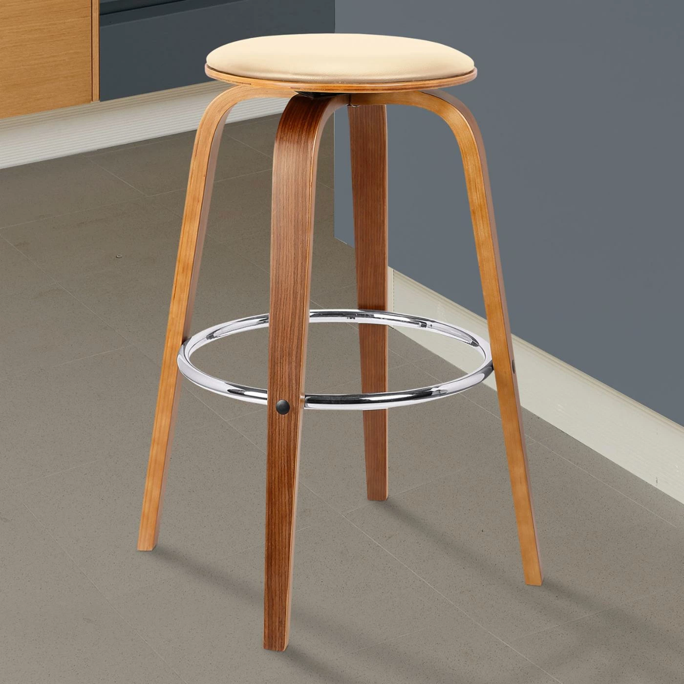 Budget π₯ Counter Height Stools Armen Living Harbor 26 In. Mid-Century Swivel Counter Stool π - Image 7