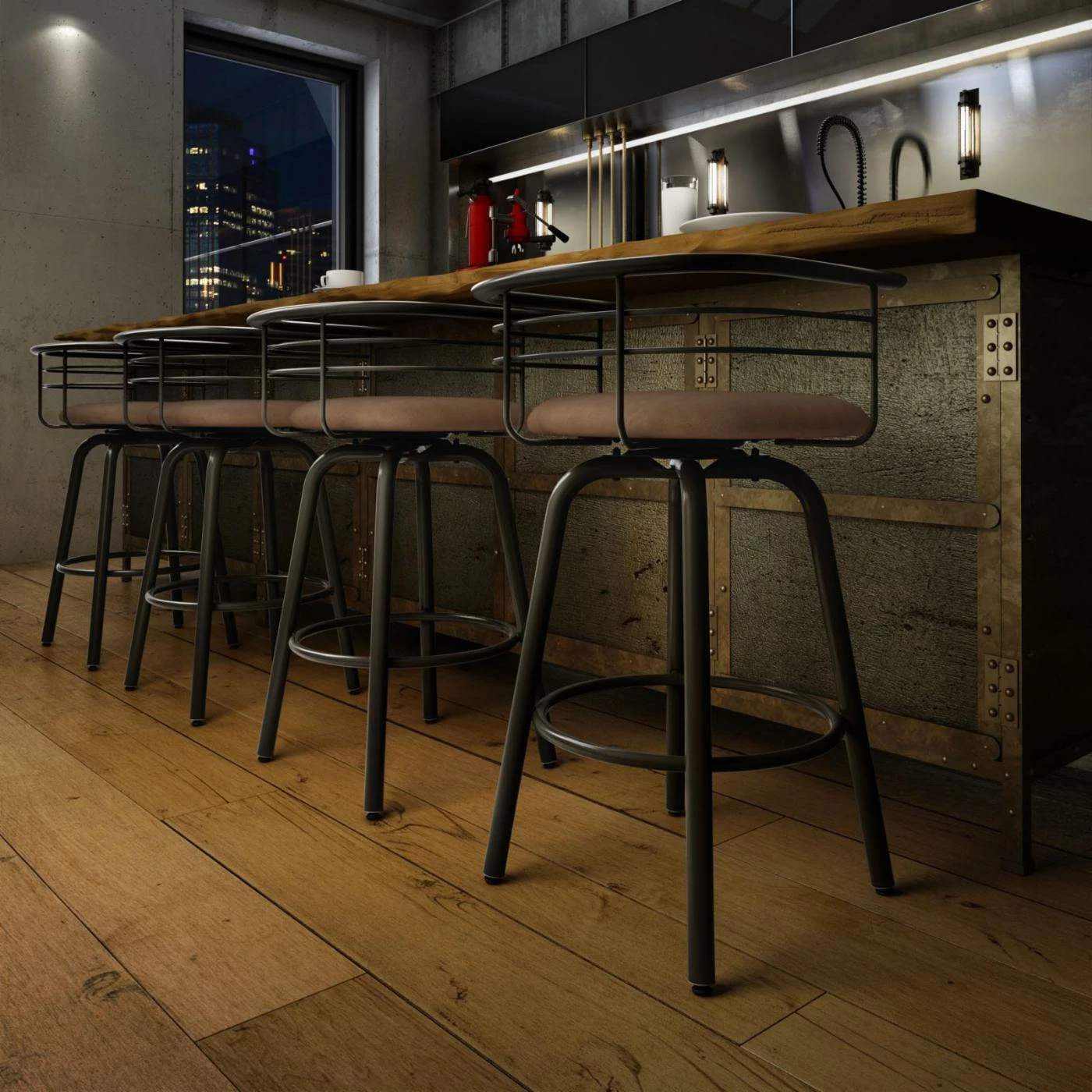 New β€οΈ Counter Height Stools Amisco Turbo 27 In. Swivel Counter Stool π - Image 7