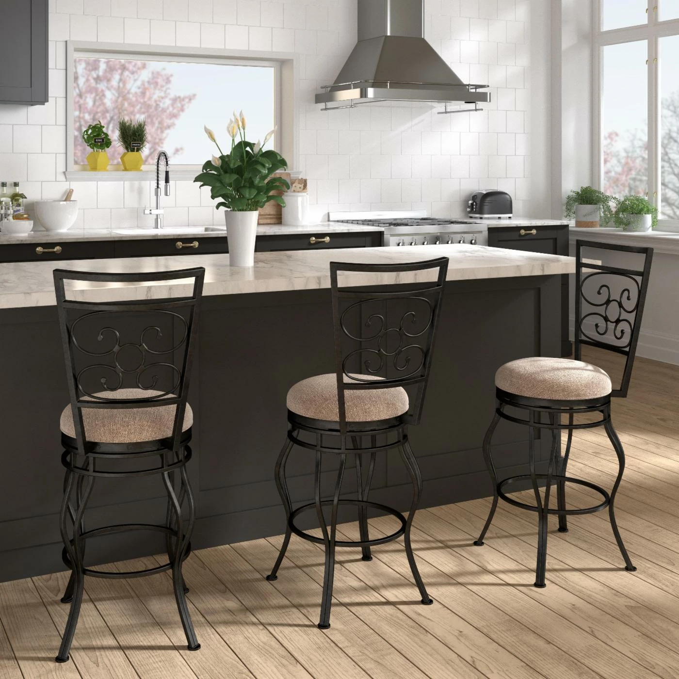 Top 10 𧨠Counter Height Stools American Woodcrafters Albany 26 In. Swivel Counter Stool π₯ - Image 7