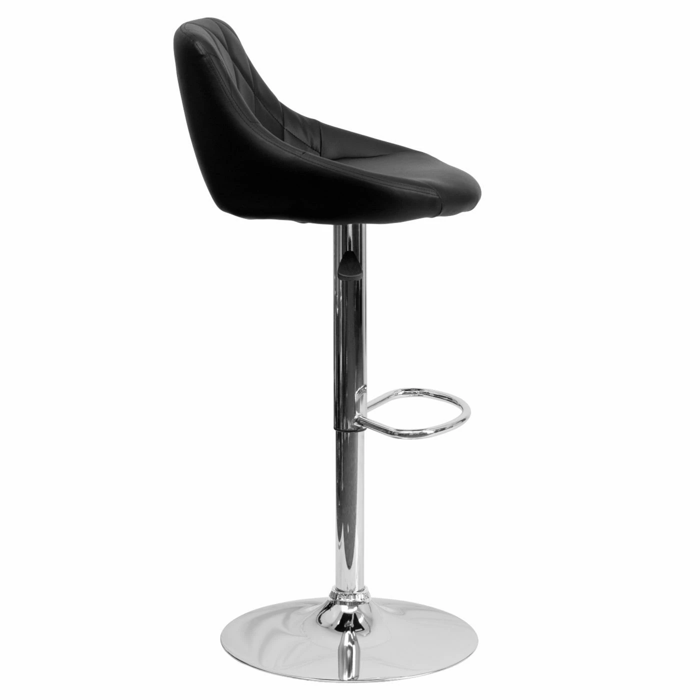 Best Sale π₯° Counter Height Stools Flash Furniture Contemporary Bucket Seat Adjustable Bar Stool With Chrome Base π - Image 7