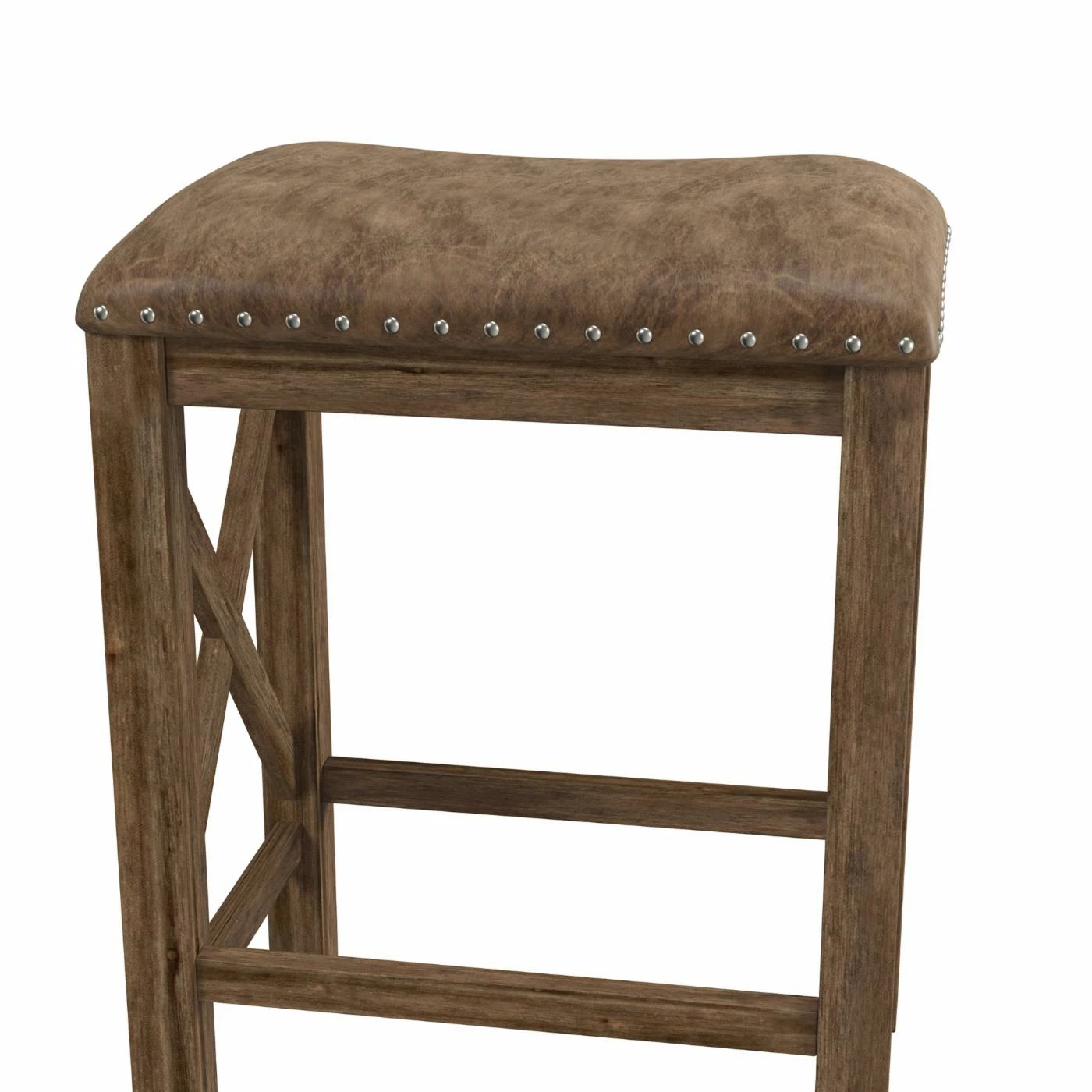 Best deal π Counter Height Stools Hillsdale Furniture Willow Bend Antique Walnut Stationary 26 In. Counter Height Stool - Set Of 2 π₯° - Image 7