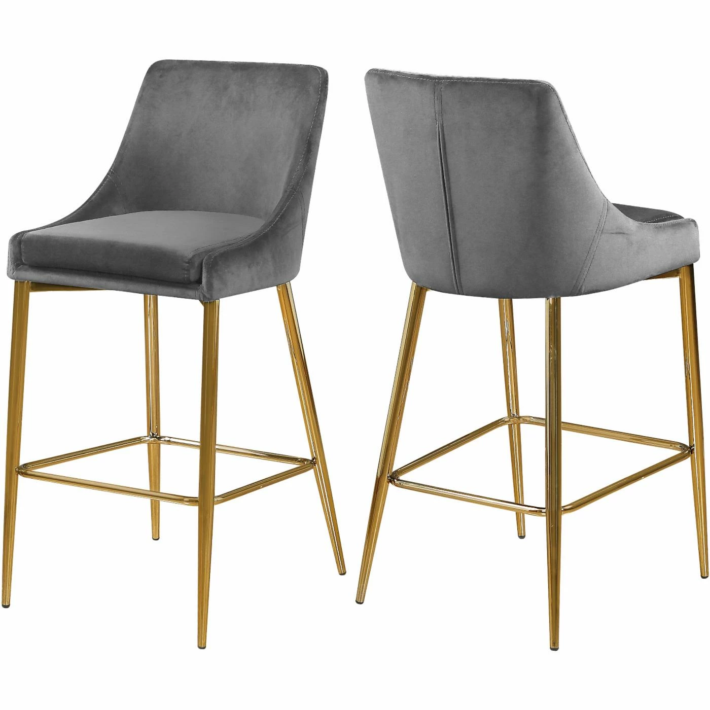 Budget π€© Counter Height Stools Meridian Furniture Inc Karina 27 In. Upholstered Counter Stool - Set Of 2 π - Image 7