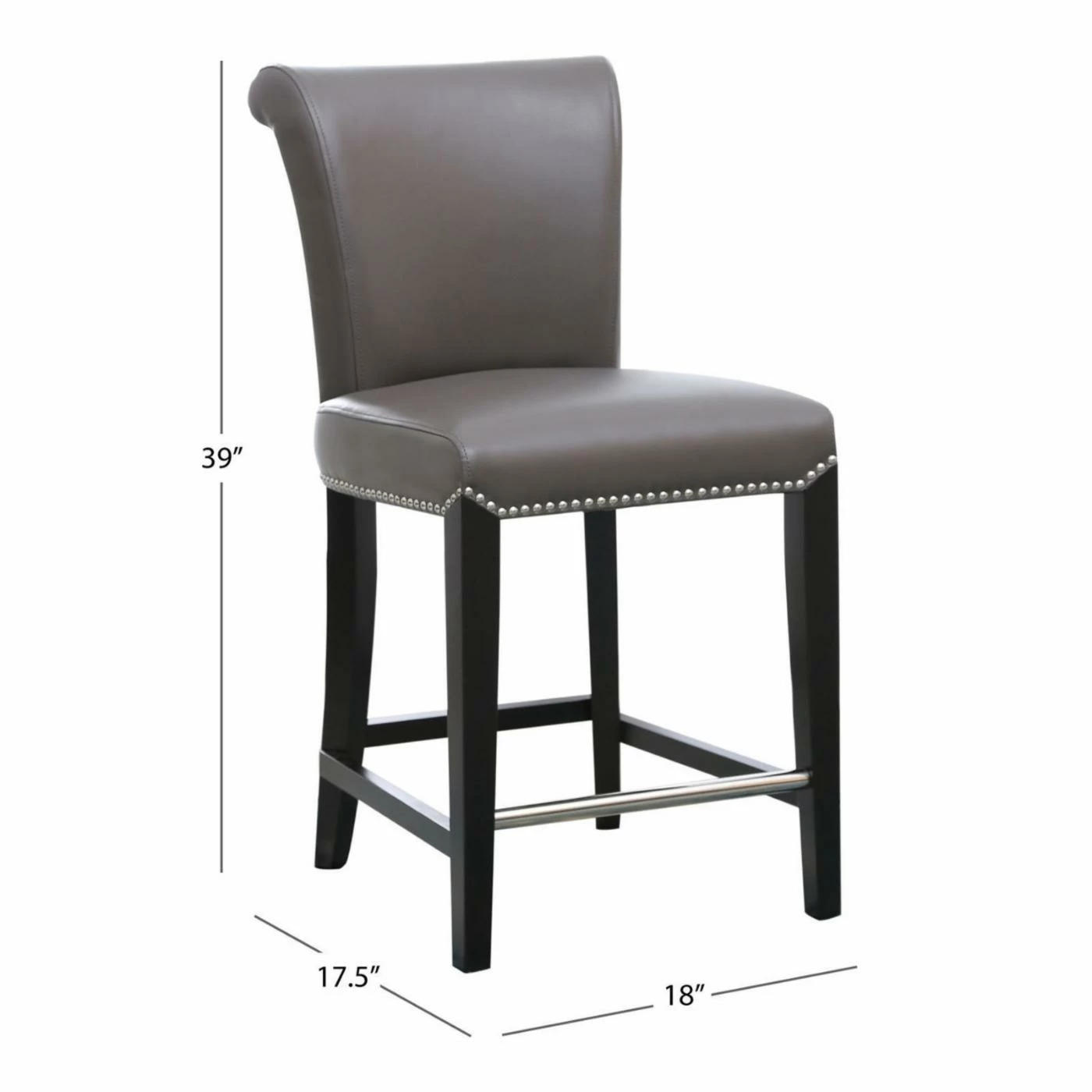 Best Pirce π― Counter Height Stools Abbyson Bronson 25 In. Leather Counter Stool π - Image 8