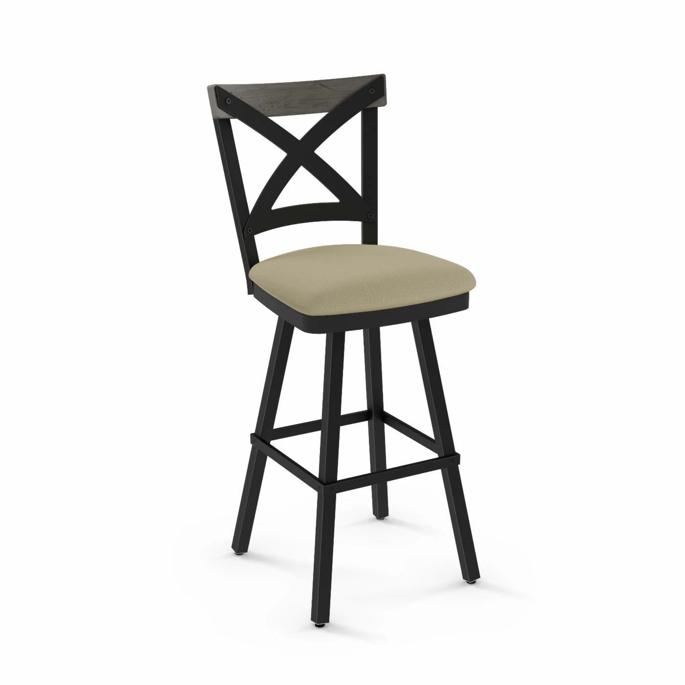 Promo βοΈ Counter Height Stools Amisco Snyder 26 In. Swivel Counter Stool β€οΈ - Image 8