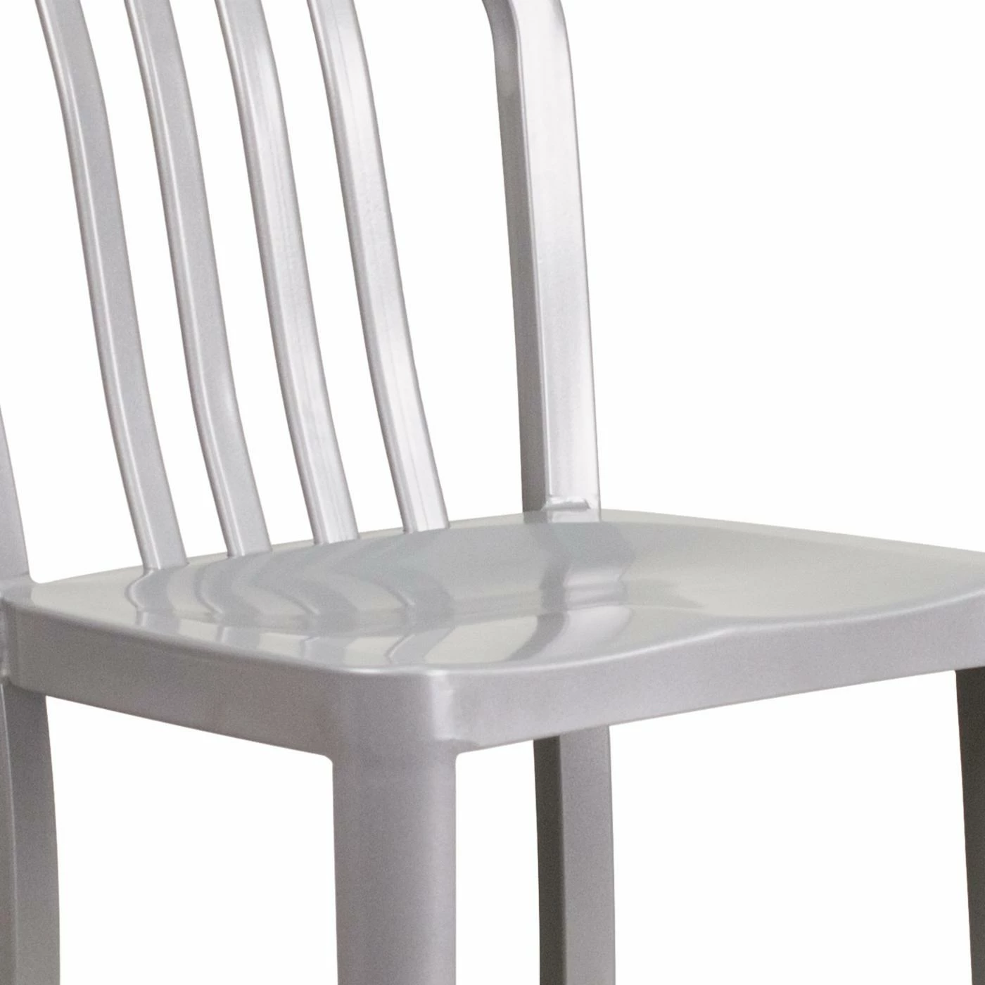 Best deal π Counter Height Stools Flash Furniture 24 In. Metal Indoor-Outdoor Counter Height Stool With Slat Back π - Image 8