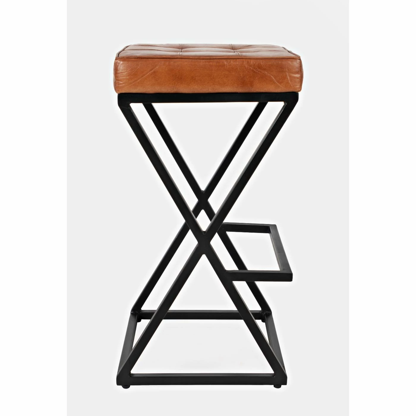 Budget π Counter Height Stools Jofran Global Archive Brooks 29 In. Genuine Leather Bar Stool β¨ - Image 8