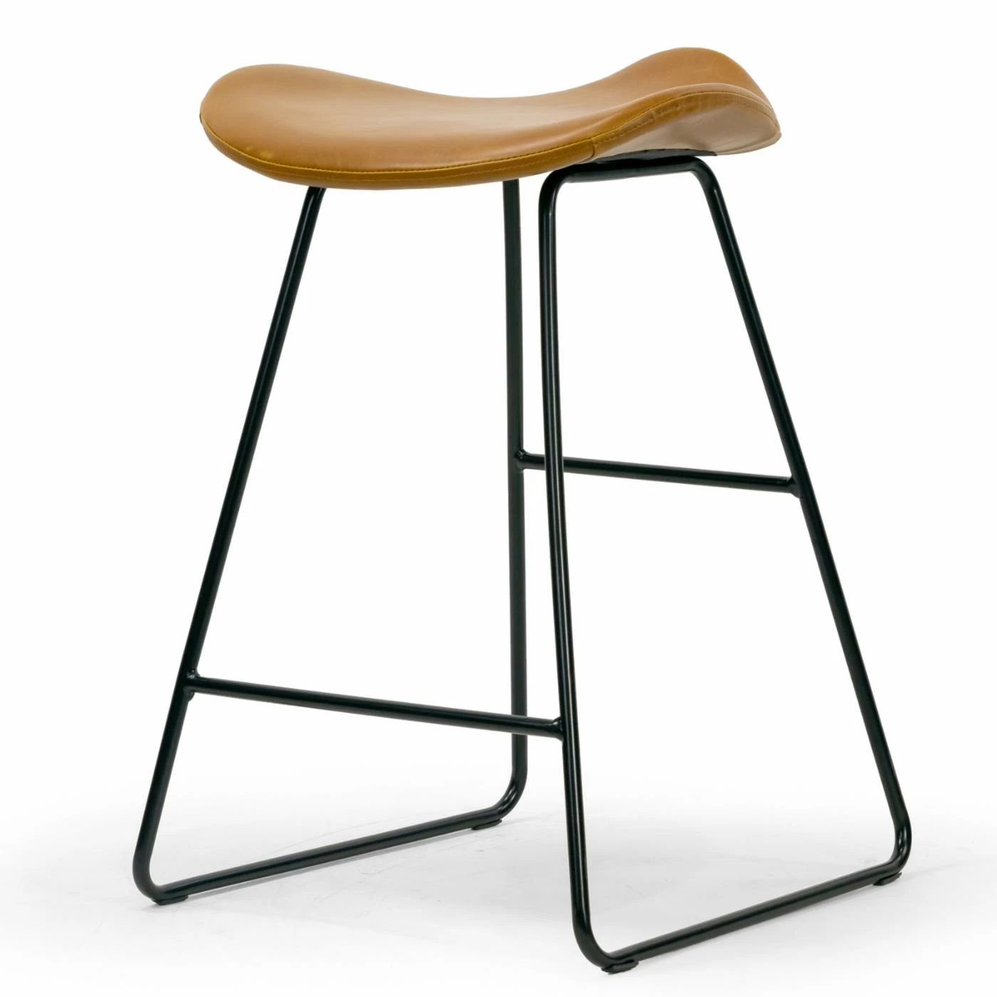 New 𧨠Counter Height Stools Glamour Home Aoi 24 In. Upholstered Backless Counter Stool - Set Of 2 β - Image 7