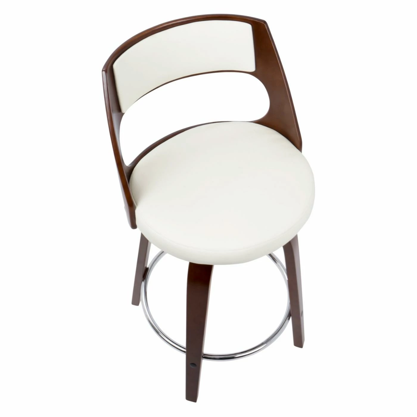 Coupon π Counter Height Stools LumiSource Cecina 24 In. Keyhole Swivel Counter Stool - Set Of 2 β€οΈ - Image 8