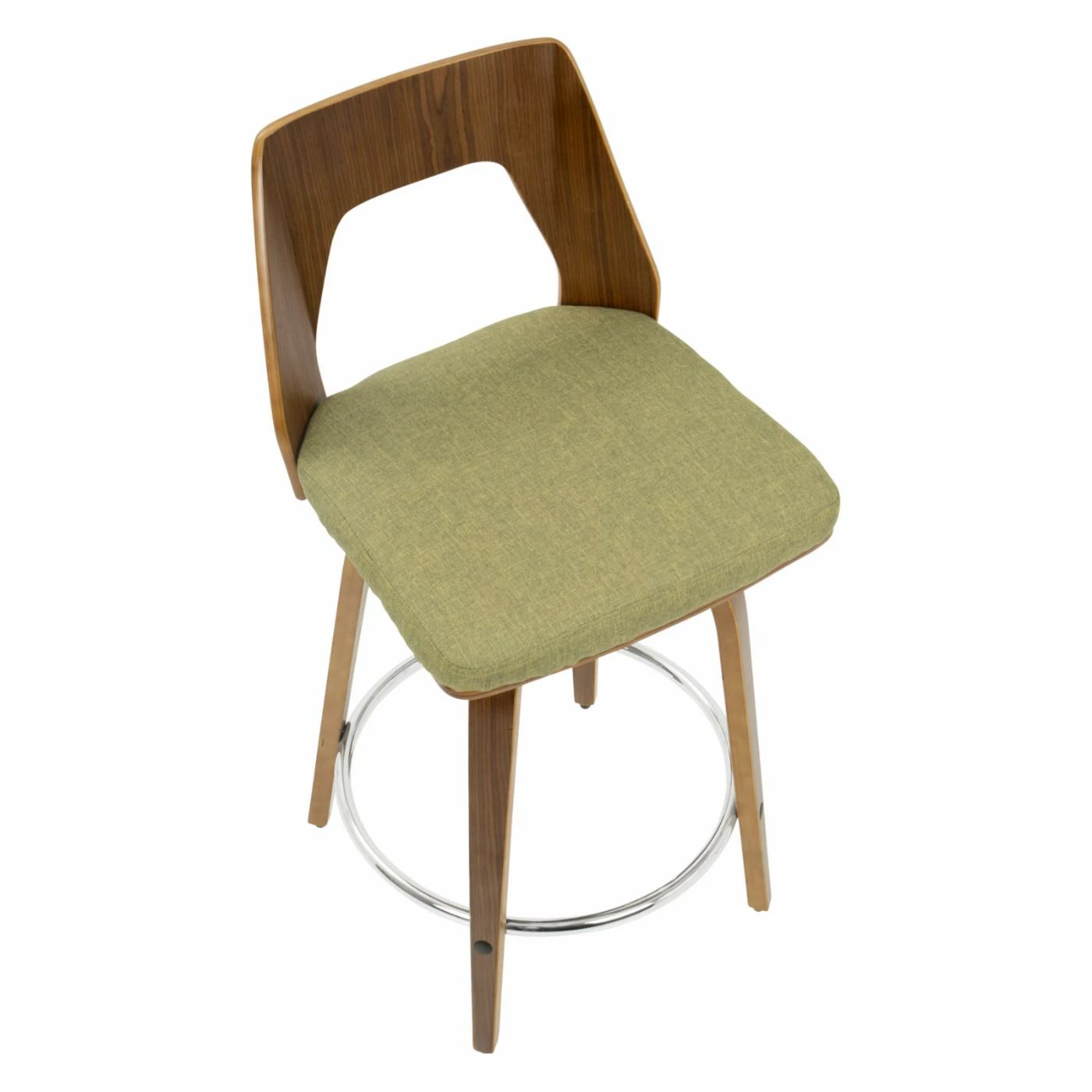 Coupon π Counter Height Stools LumiSource Trilogy 24 In. Keyhole Fabric Counter Stool - Set Of 2 π - Image 8