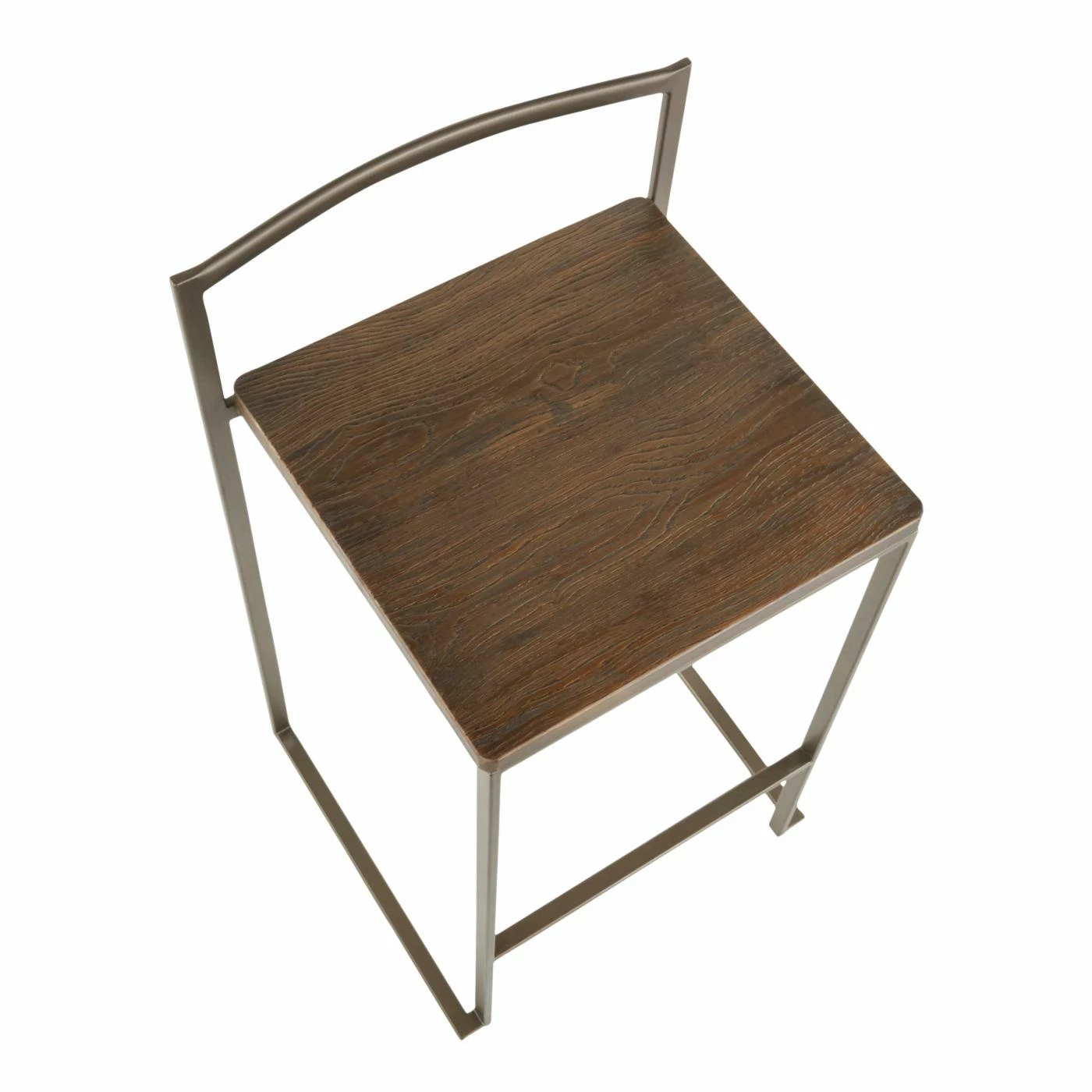 Flash Sale π Counter Height Stools LumiSource Fuji 28 In. Industrial Stackable Counter Stool - Set Of 2 π― - Image 8