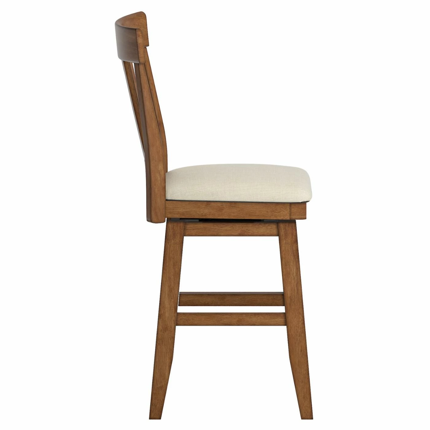 Best reviews of β Counter Height Stools HumbleNest Countryside Rustic Panel Back 25.8 In. Counter Height Wood Swivel Stool π - Image 9