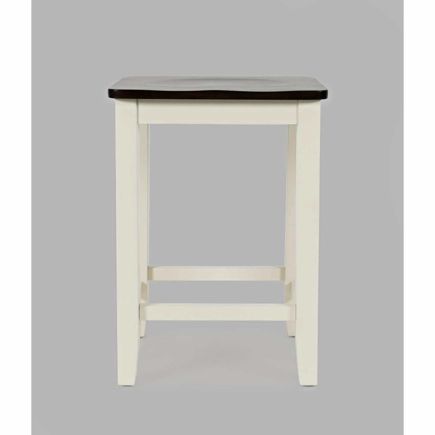 Best Sale π Counter Height Stools Jofran Asbury Park Solid Acacia 24 In. Backless Saddle Counter Stool - Set Of 2 π - Image 9