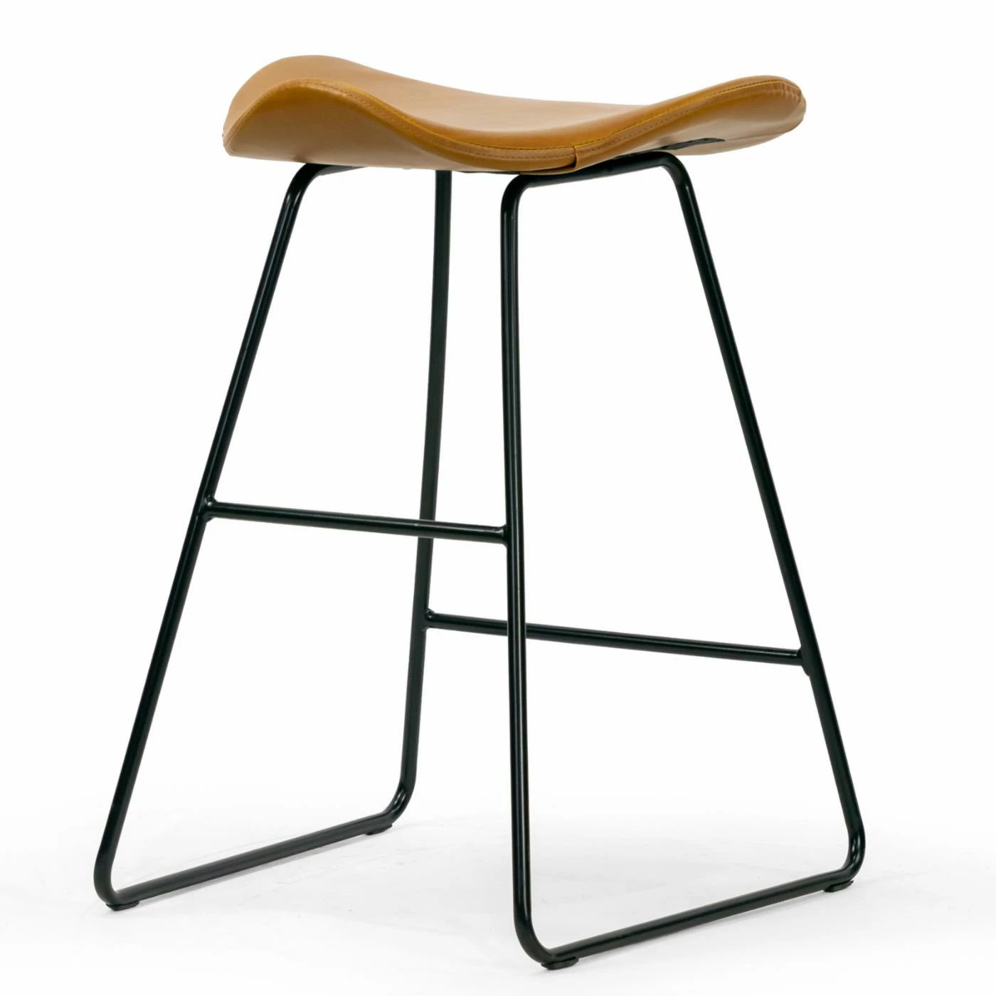 New 𧨠Counter Height Stools Glamour Home Aoi 24 In. Upholstered Backless Counter Stool - Set Of 2 β - Image 8