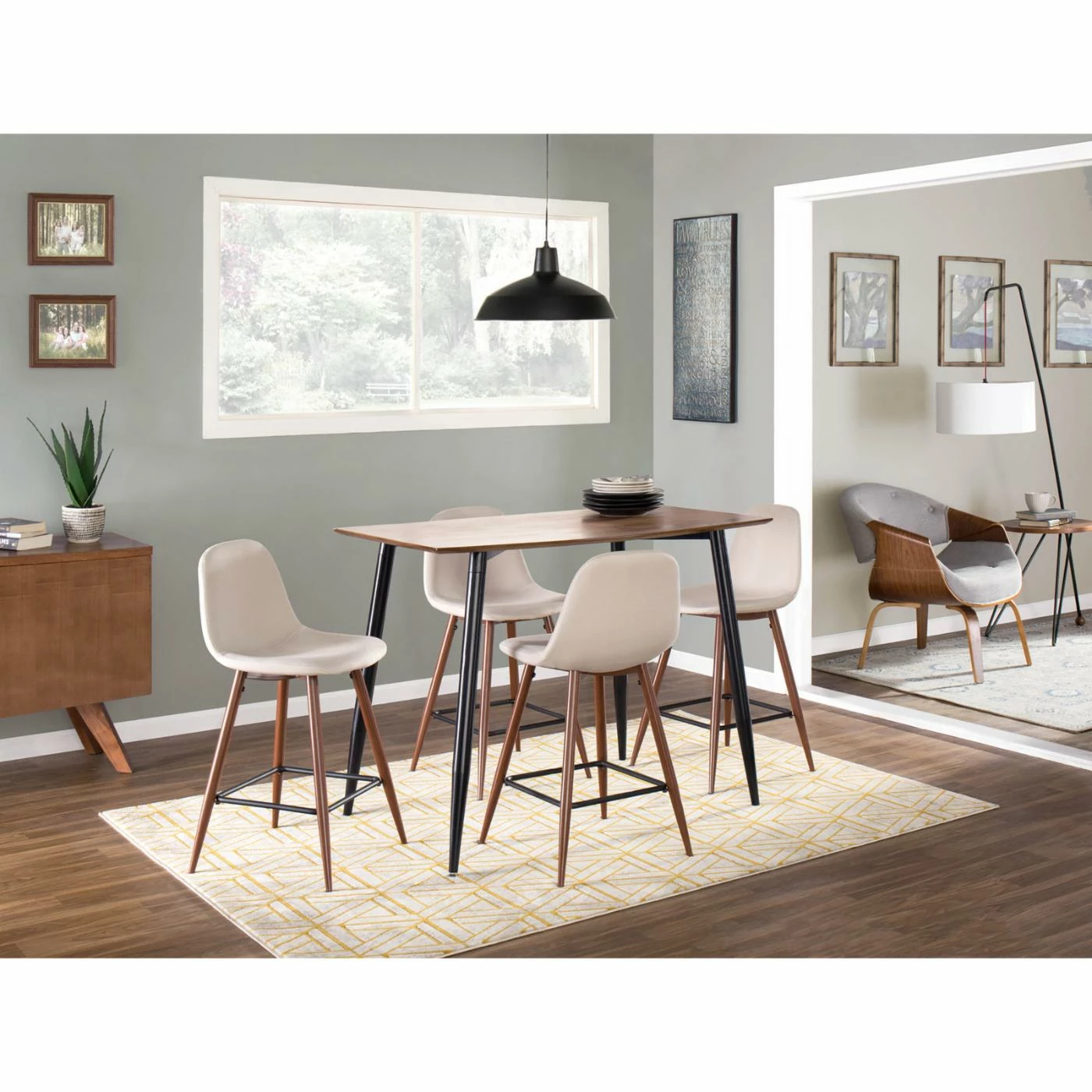 Promo β€οΈ Counter Height Stools LumiSource Pebble 24 In. Solid Back Counter Stool - Set Of 2 β - Image 9