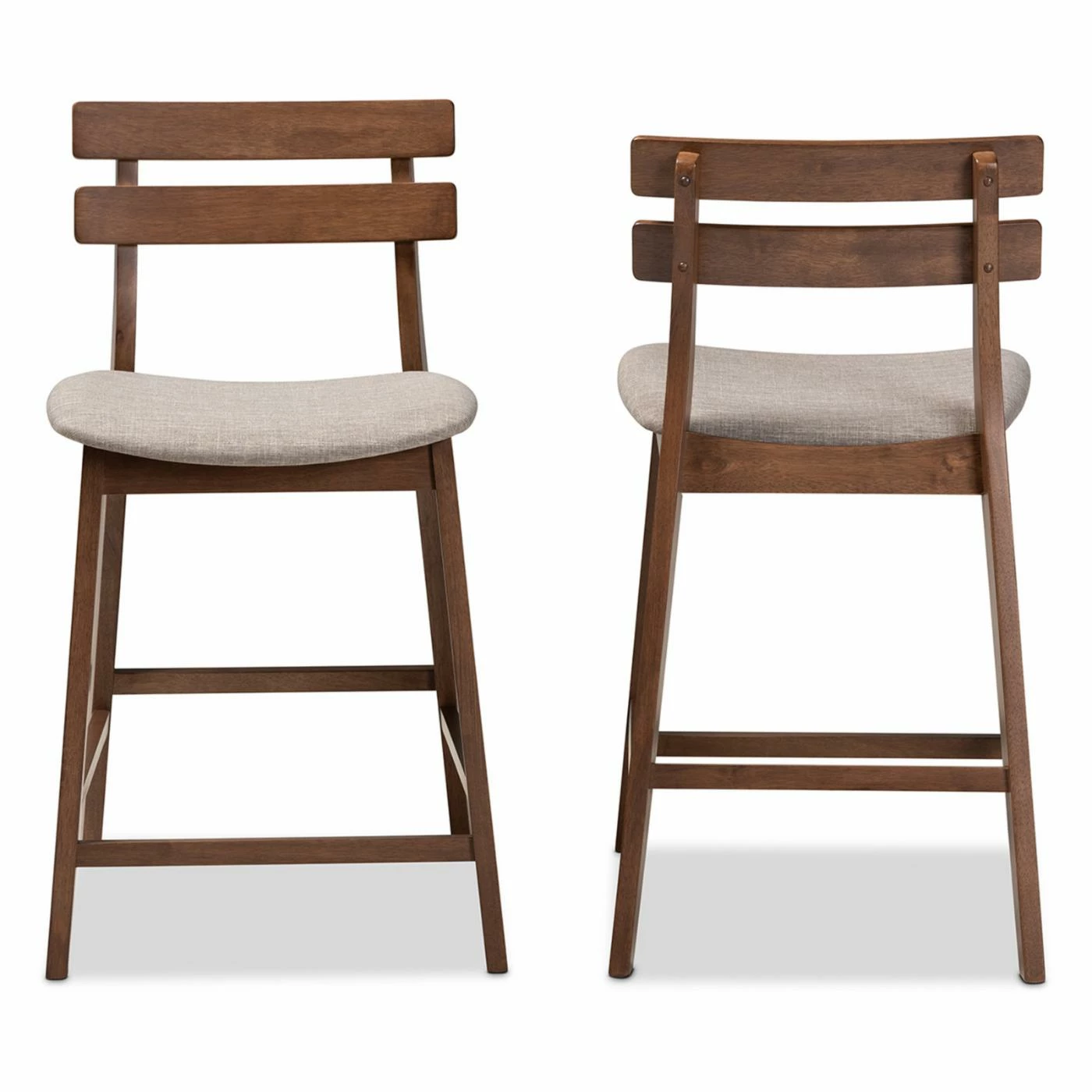 Wholesale π₯ Counter Height Stools Baxton Studio Larine 24 In. Mid-Century Counter Stool - Set Of 2 β - Image 9