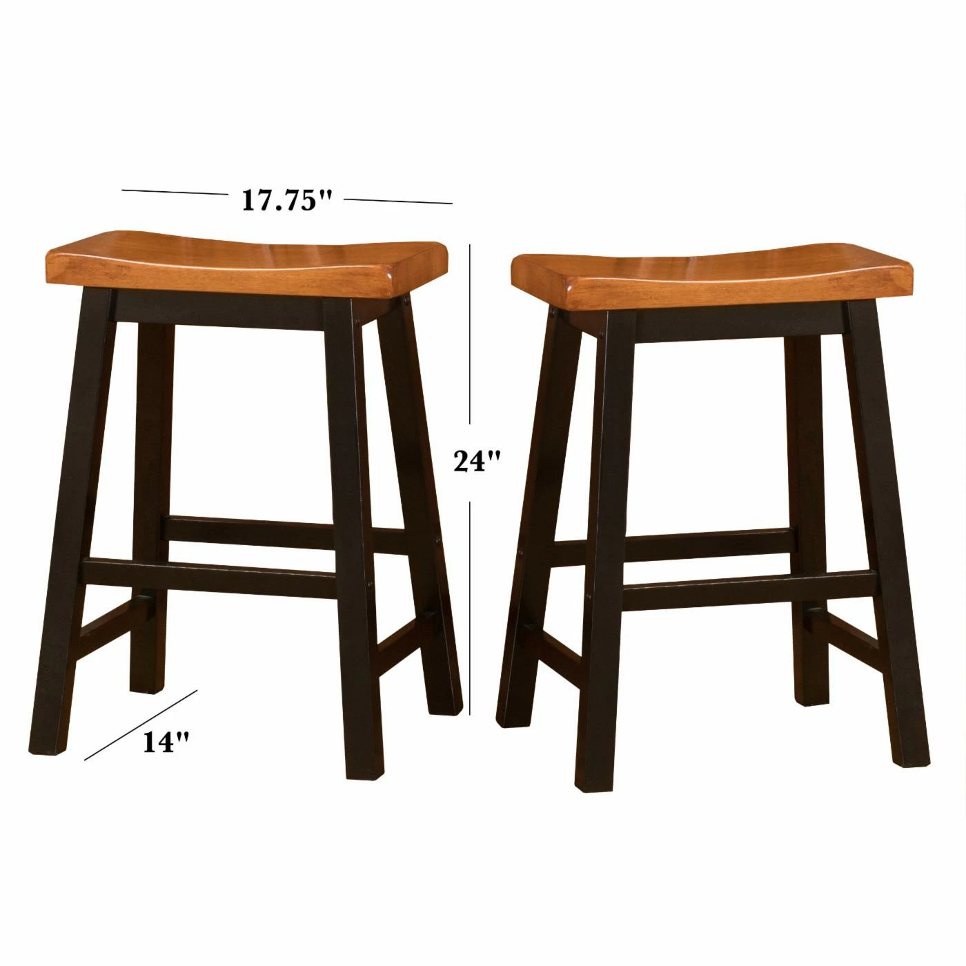 Promo π Best Selling Home Counter Height Stools 24 In. Counter Bar Stool - Set Of 2 π - Image 6