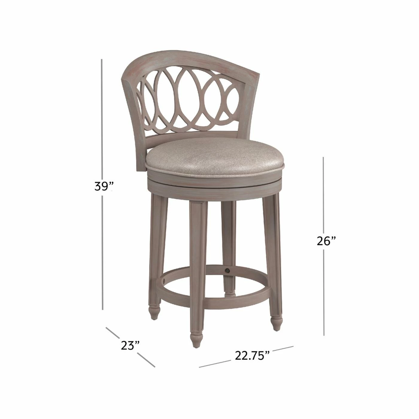 Flash Sale π€© Hillsdale Furniture Counter Height Stools Hillsdale Adelyn Swivel Counter Stool β - Image 10