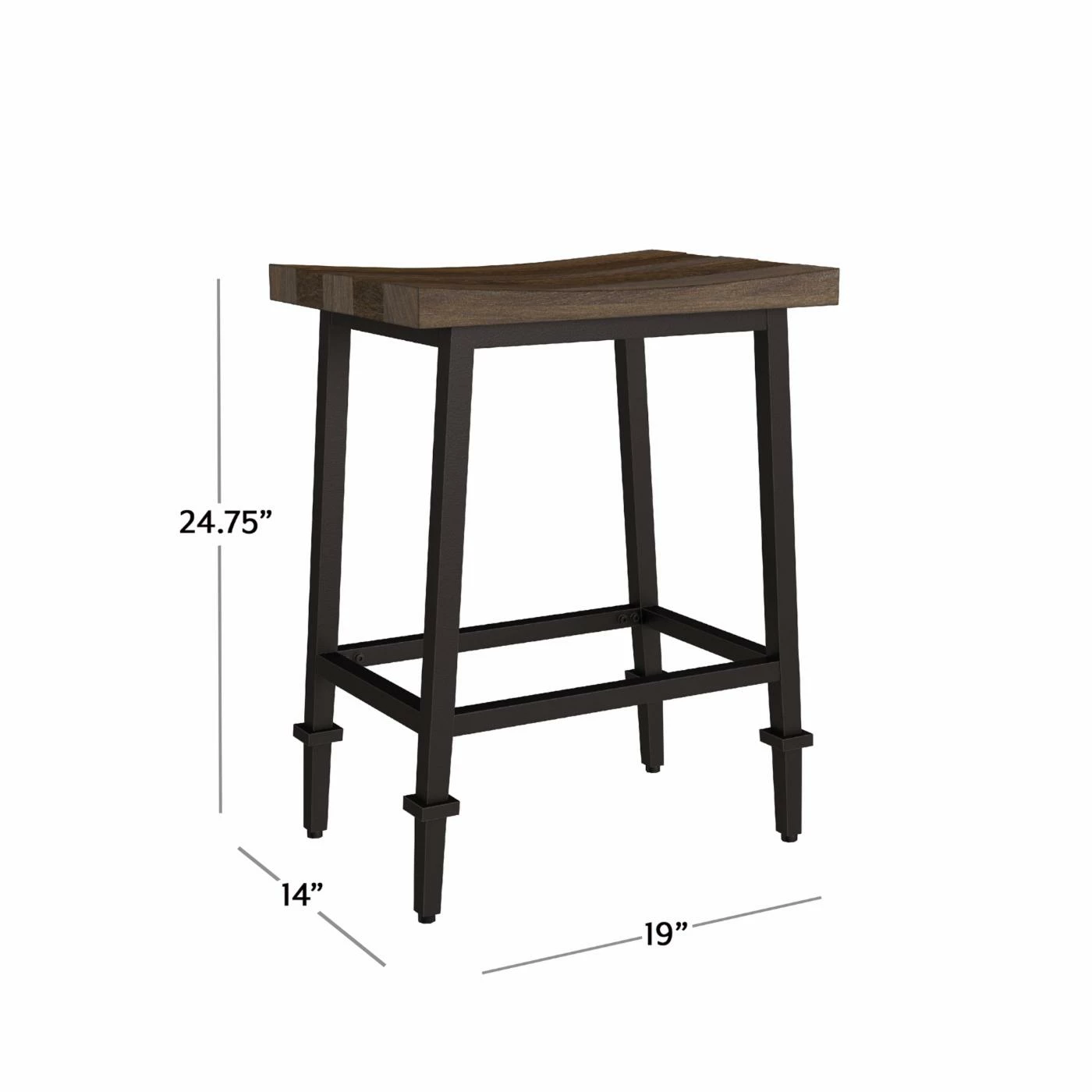 Outlet π Counter Height Stools Hillsdale Furniture Trevino Backless Non-Swivel Counter Height Stool - Set Of 2 π - Image 10